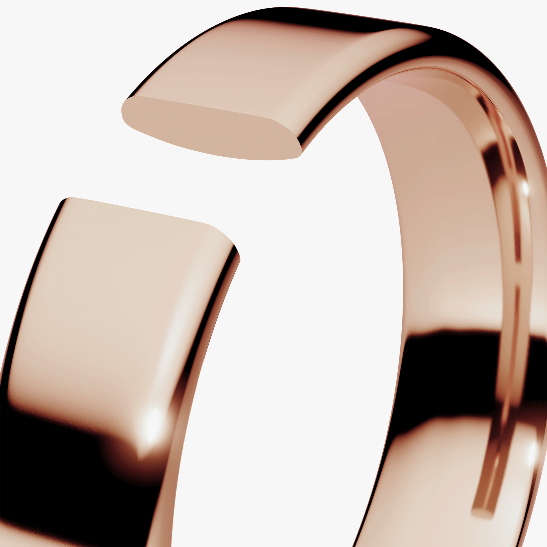 Obraczki slubne polokragle urban 4 5 mm z rozowego zlota 05