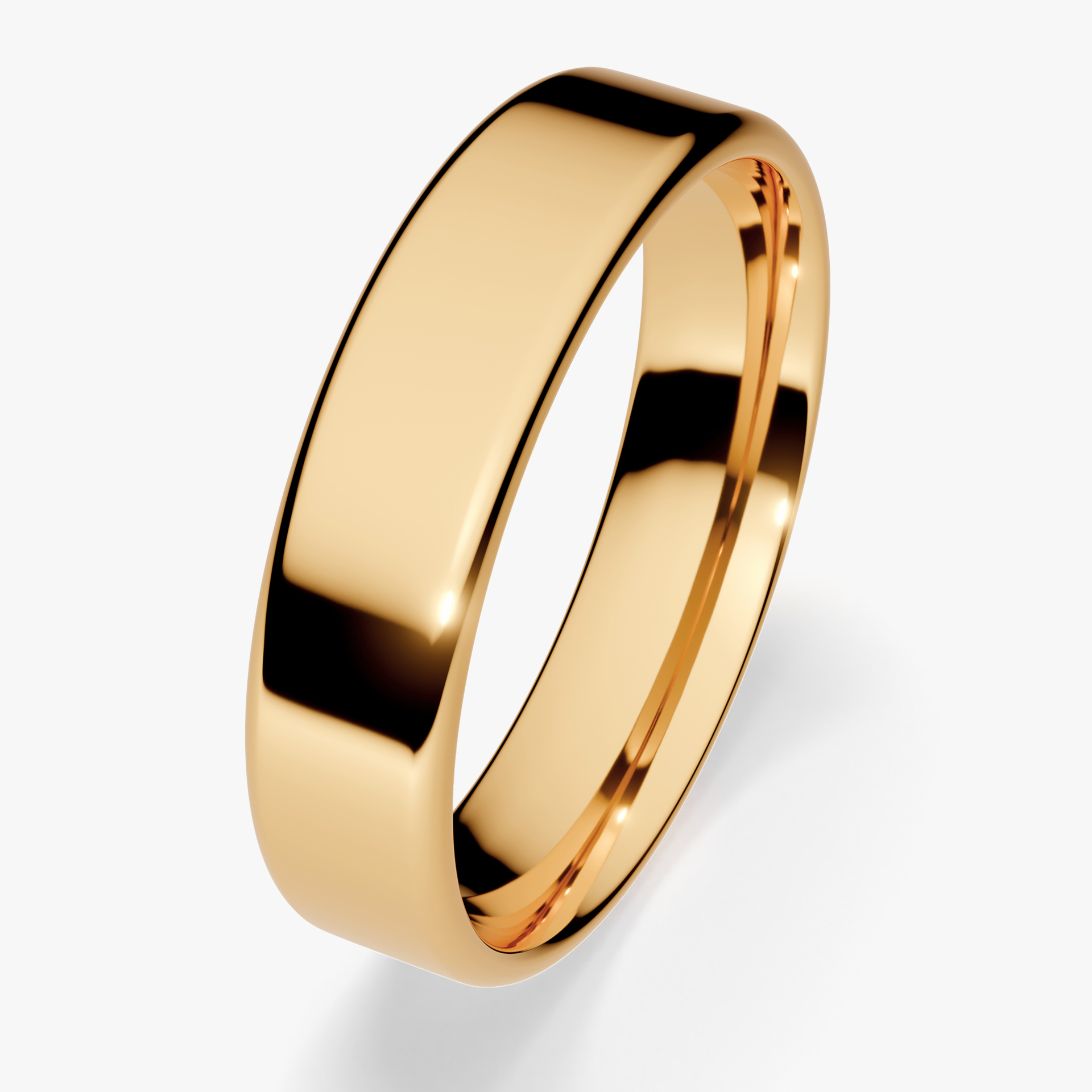 Obraczki slubne polokragle urban 4 5 mm z zoltego zlota 03