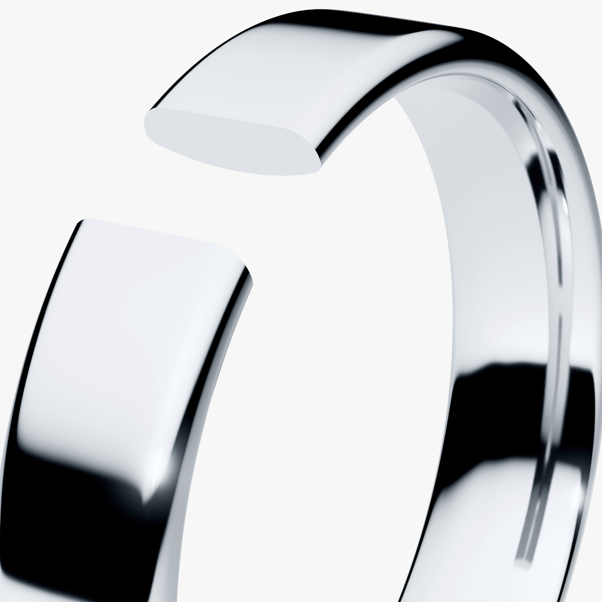 Obraczki slubne polokragle urban 4 mm z bialego zlota 05