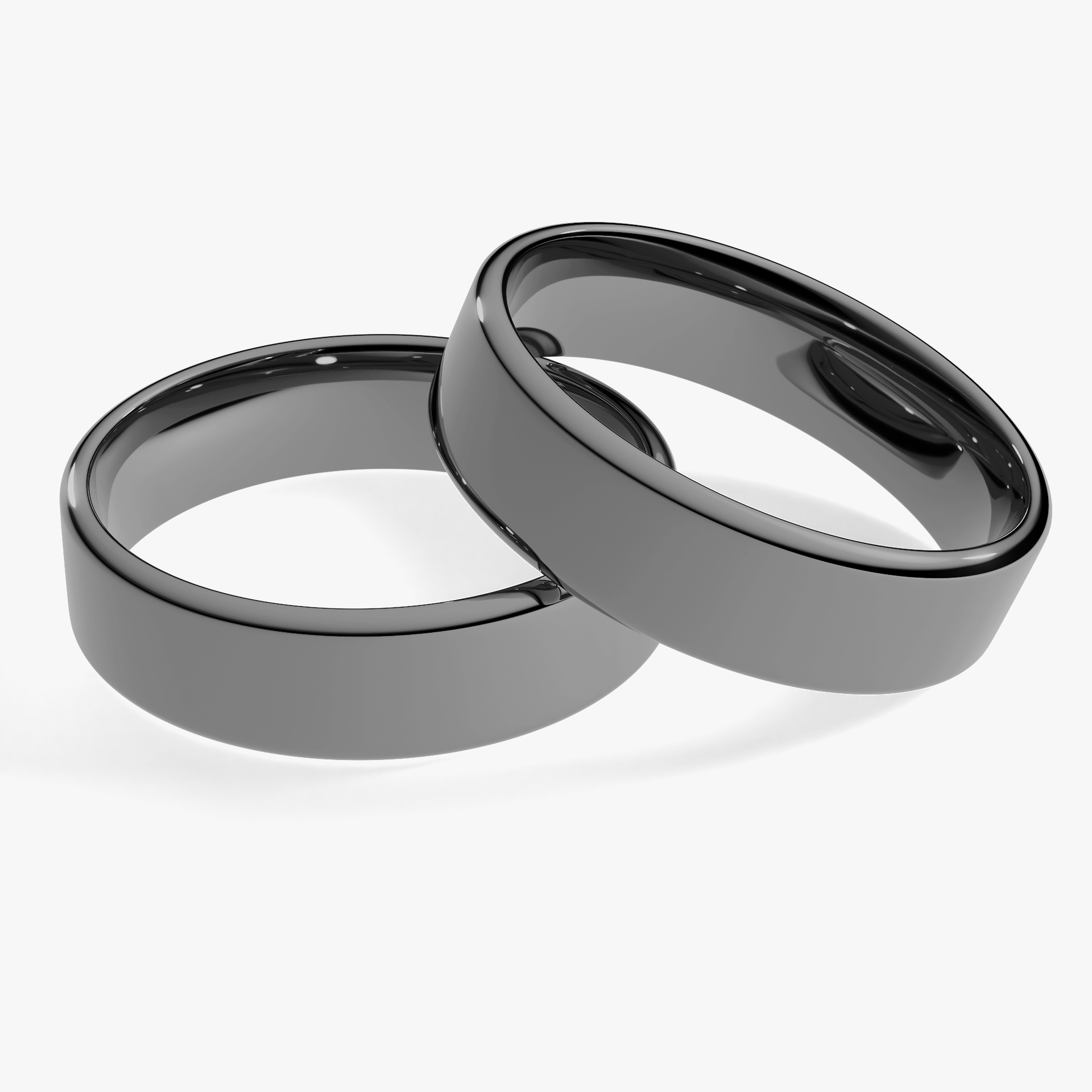 Obraczki slubne polokragle urban 5 mm z czarnego zlota 01
