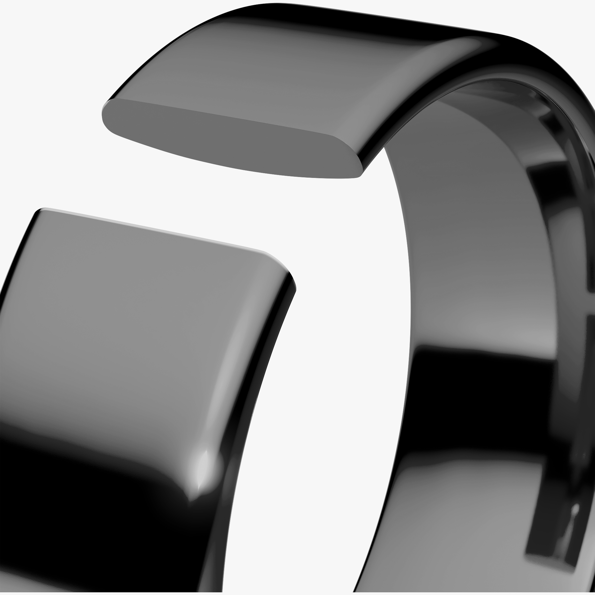 Obraczki slubne polokragle urban 6 mm z czarnego zlota 05