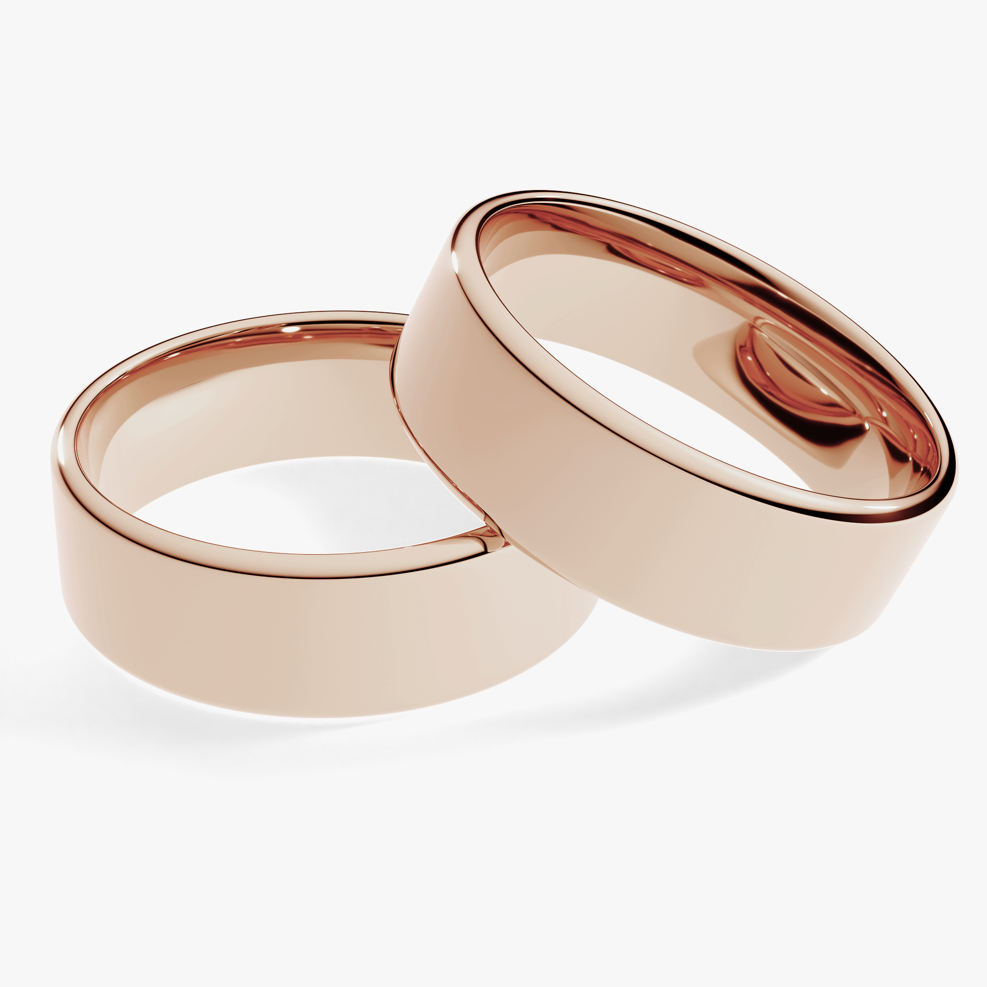 Obraczki slubne polokragle urban 6 mm z rozowego zlota 01