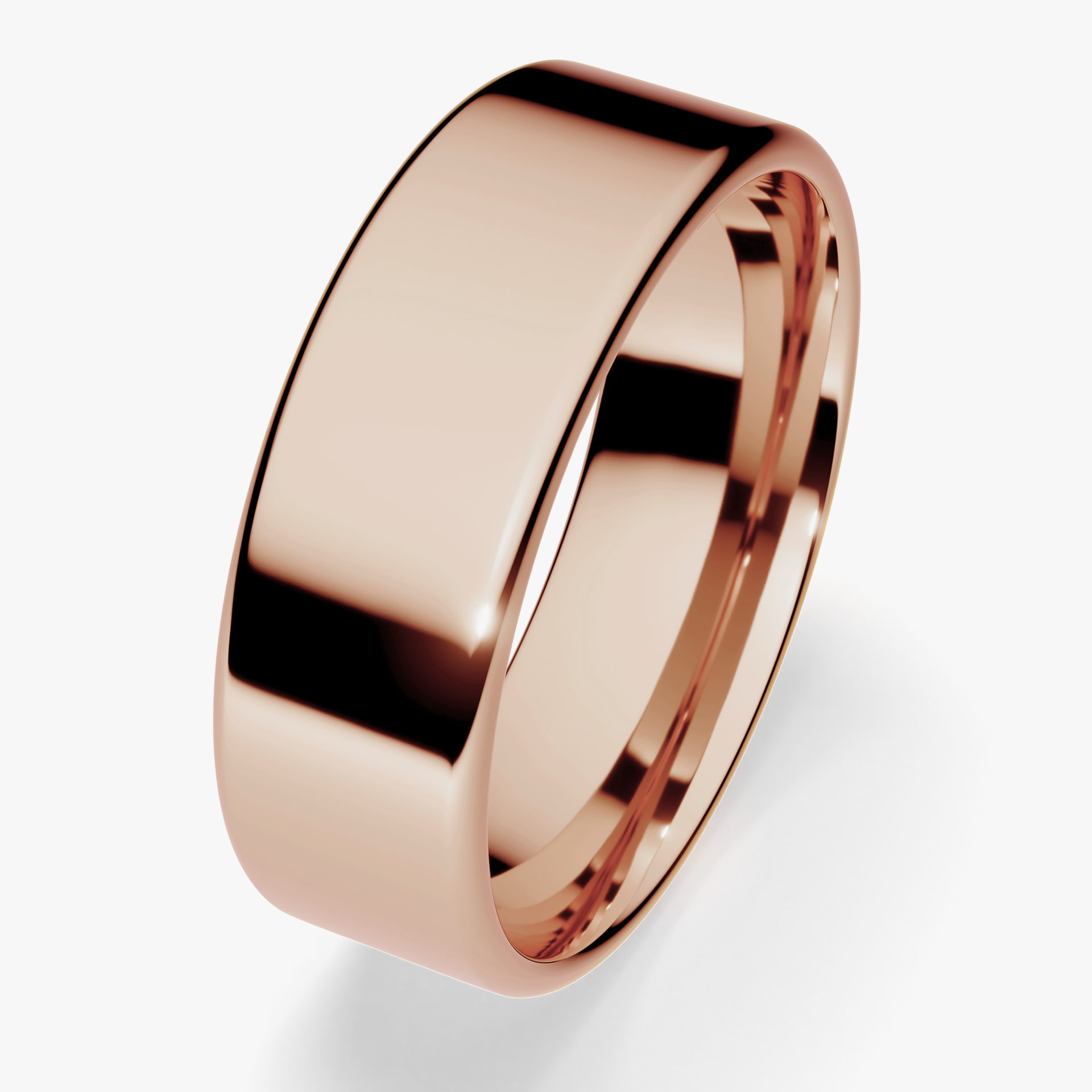 Obraczki slubne polokragle urban 6 mm z rozowego zlota 03