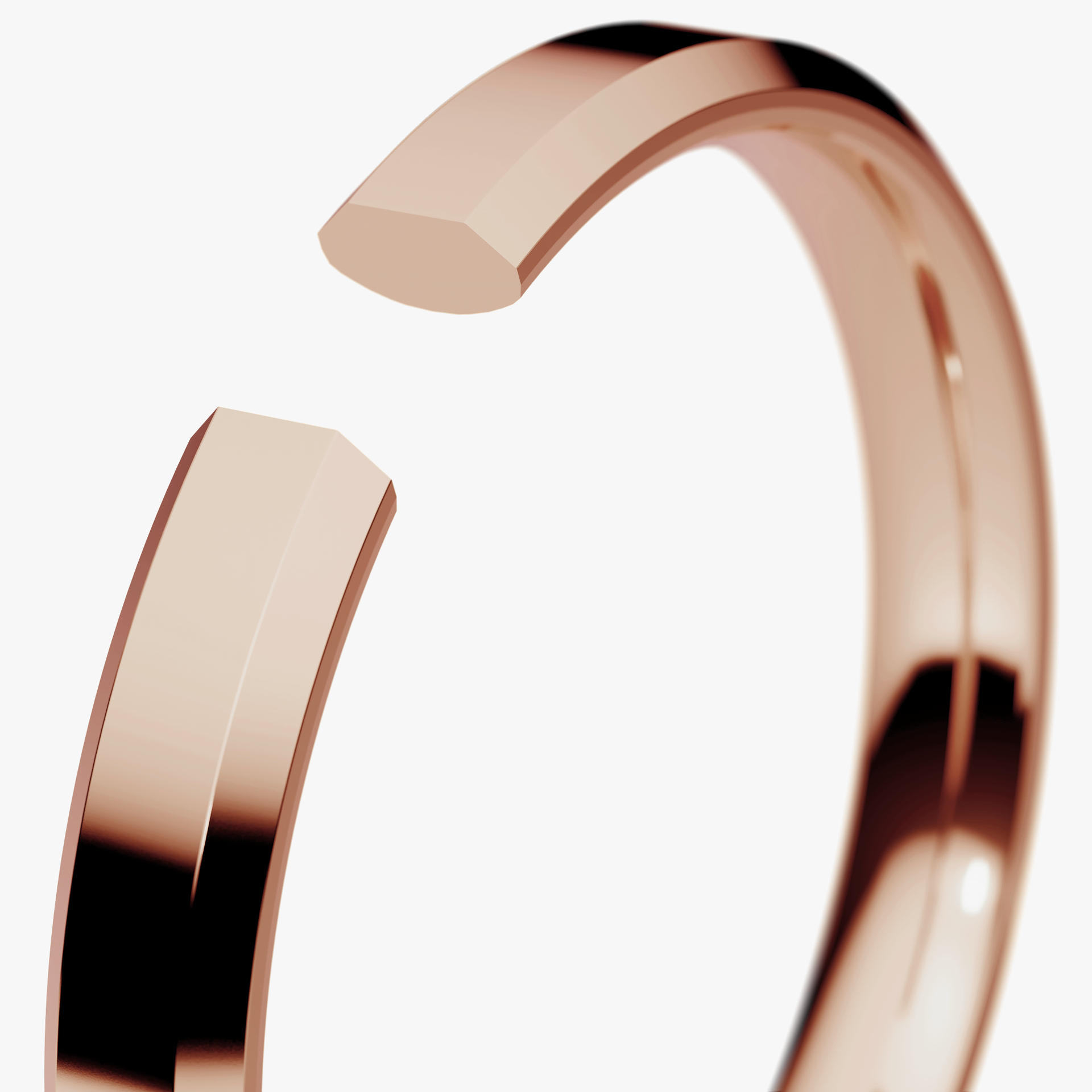 Obraczki slubne fazowana 2 5 mm z rozowego zlota 05