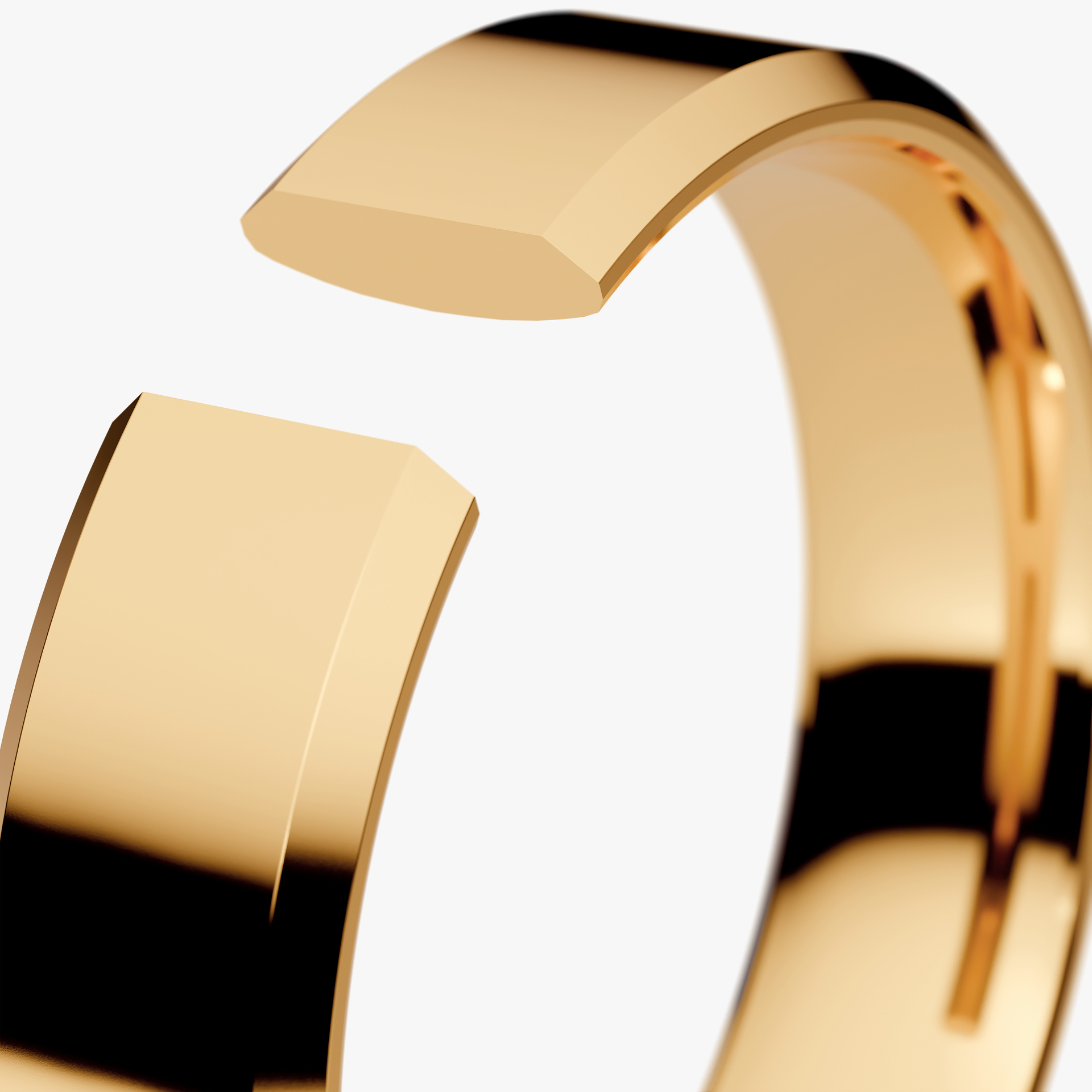 Obraczki slubne fazowana 4 5 mm z zoltego zlota 05