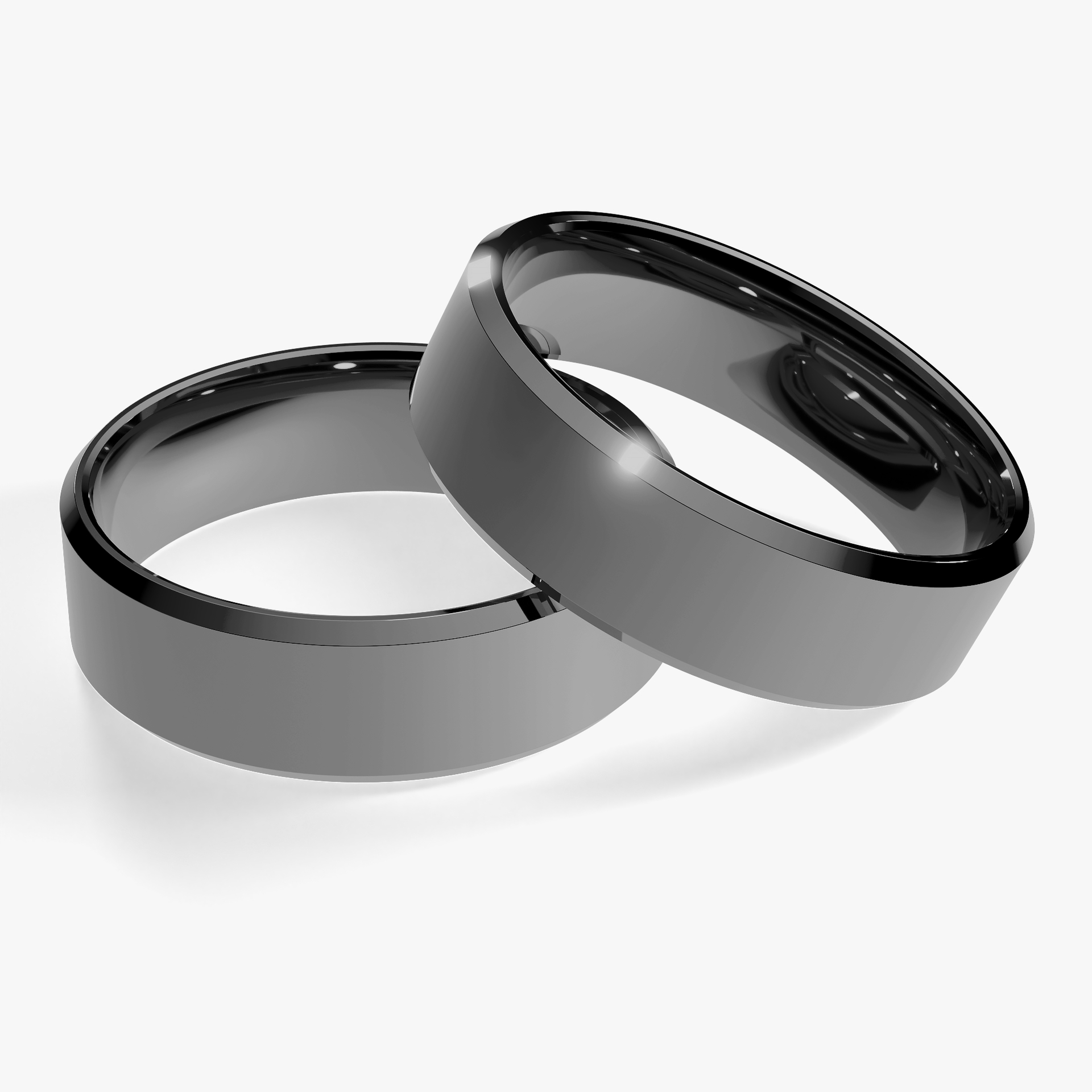 Obraczki slubne fazowana 5 5 mm z czarnego zlota 01