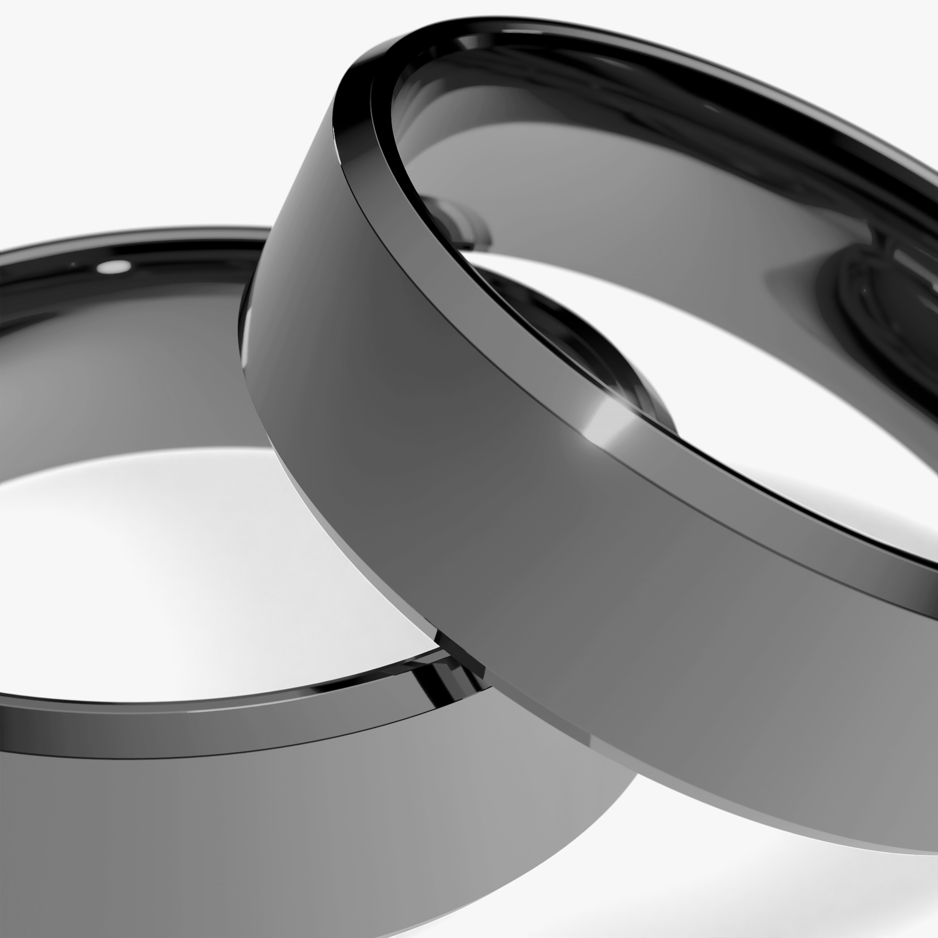 Obraczki slubne fazowana 5 5 mm z czarnego zlota 02