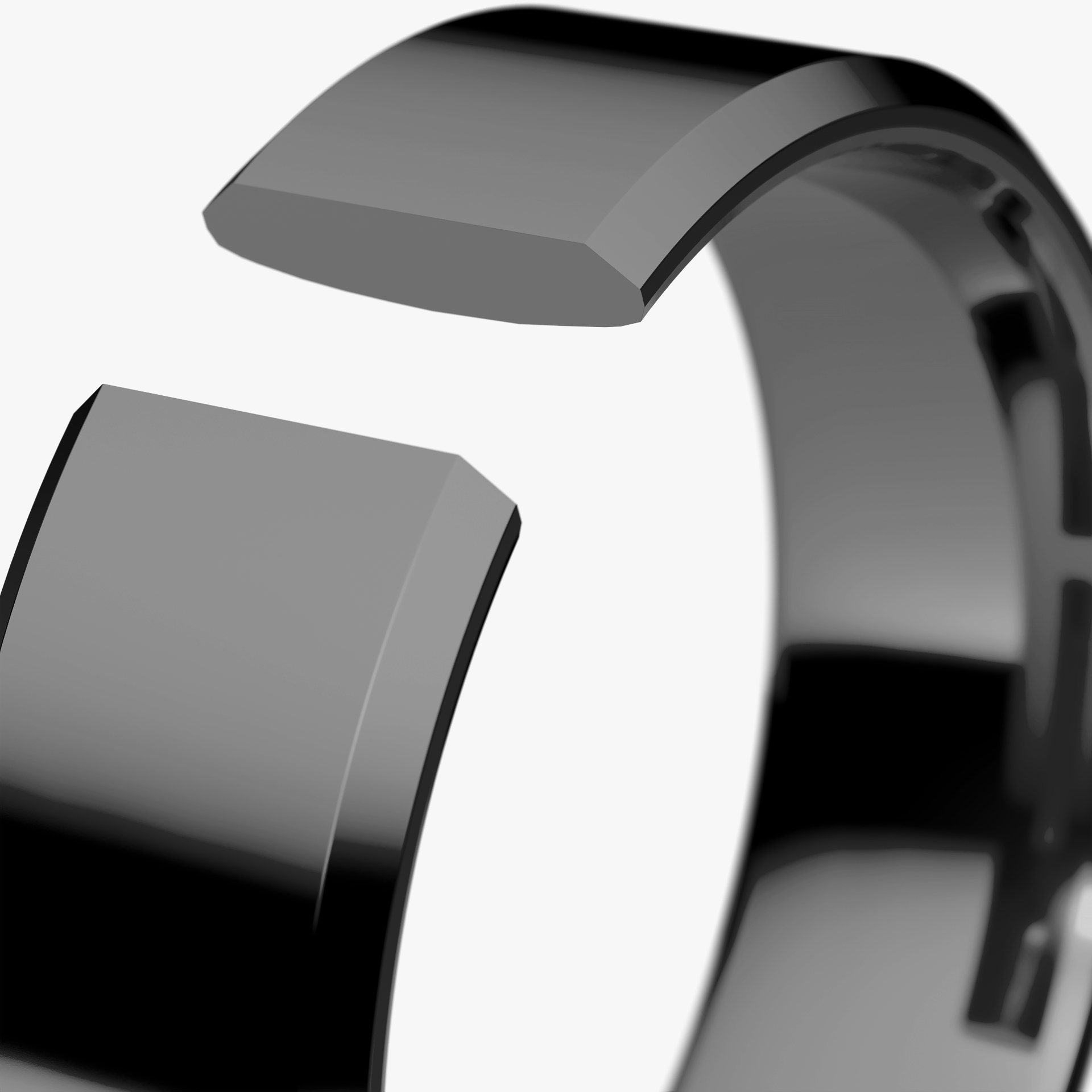 Obraczki slubne fazowana 5 5 mm z czarnego zlota 05