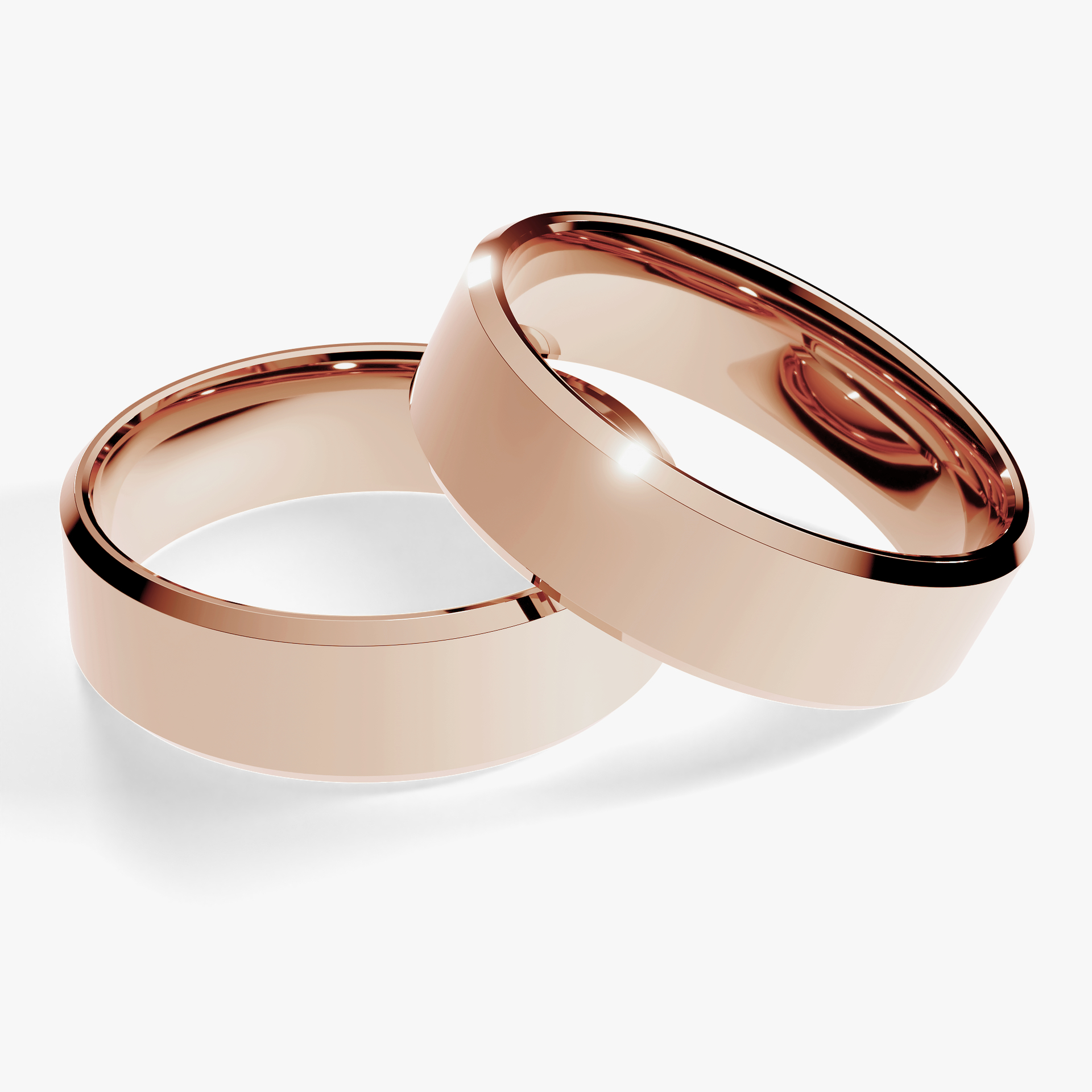 Obraczki slubne fazowana 5 5 mm z rozowego zlota 01