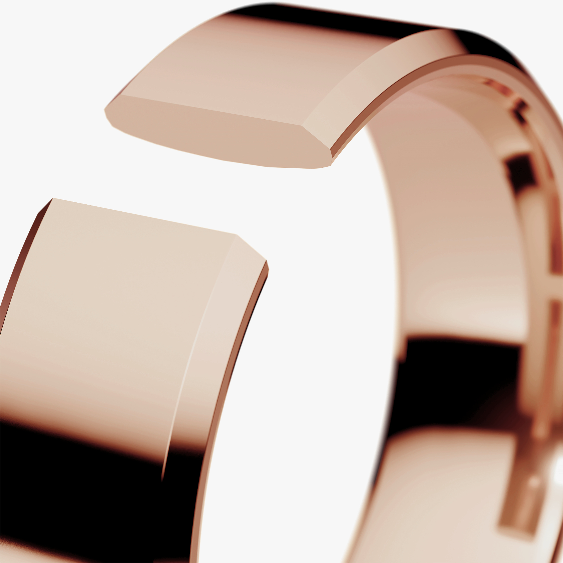 Obraczki slubne fazowana 5 5 mm z rozowego zlota 05