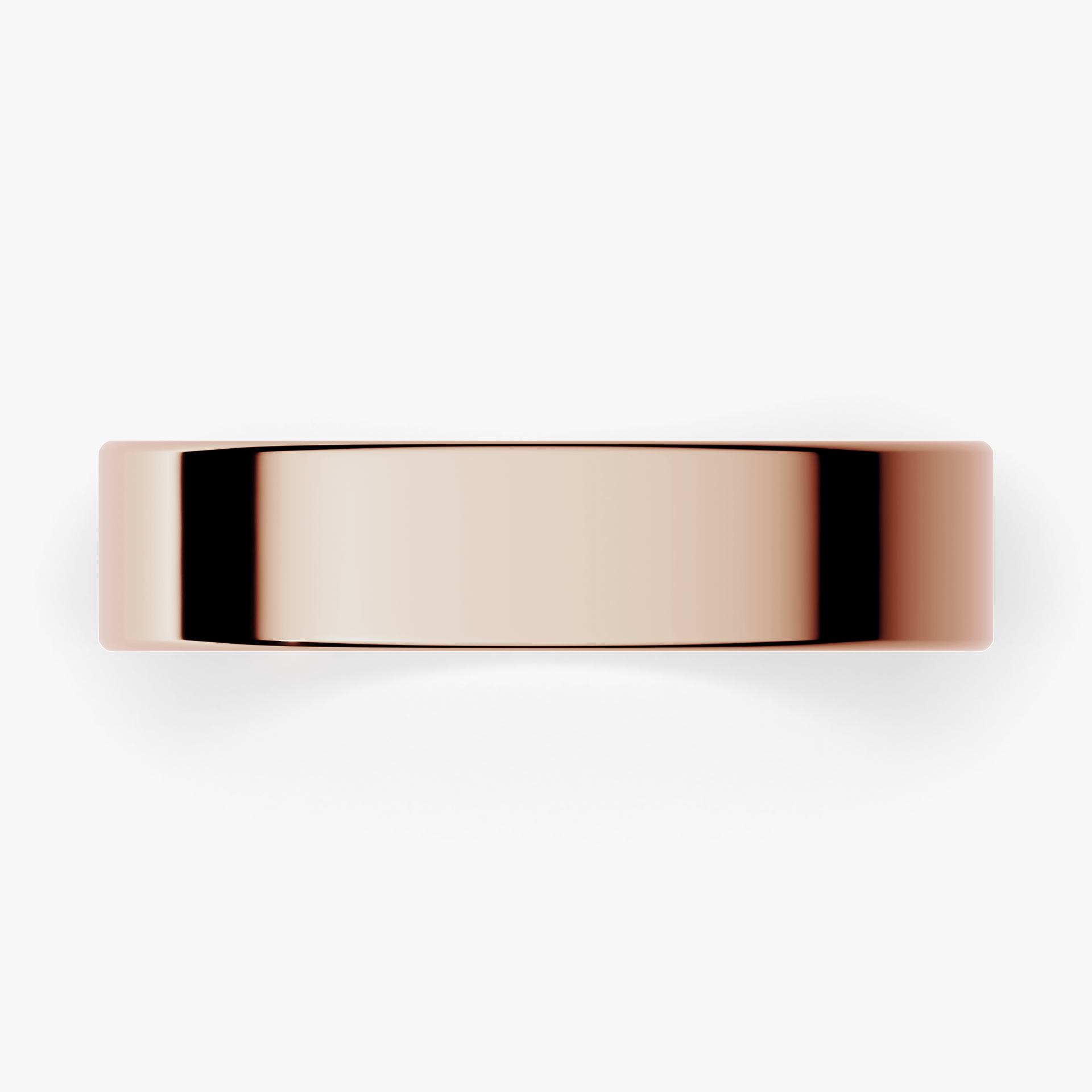 Obraczki slubne plaska 4 5 mm z rozowego zlota 04