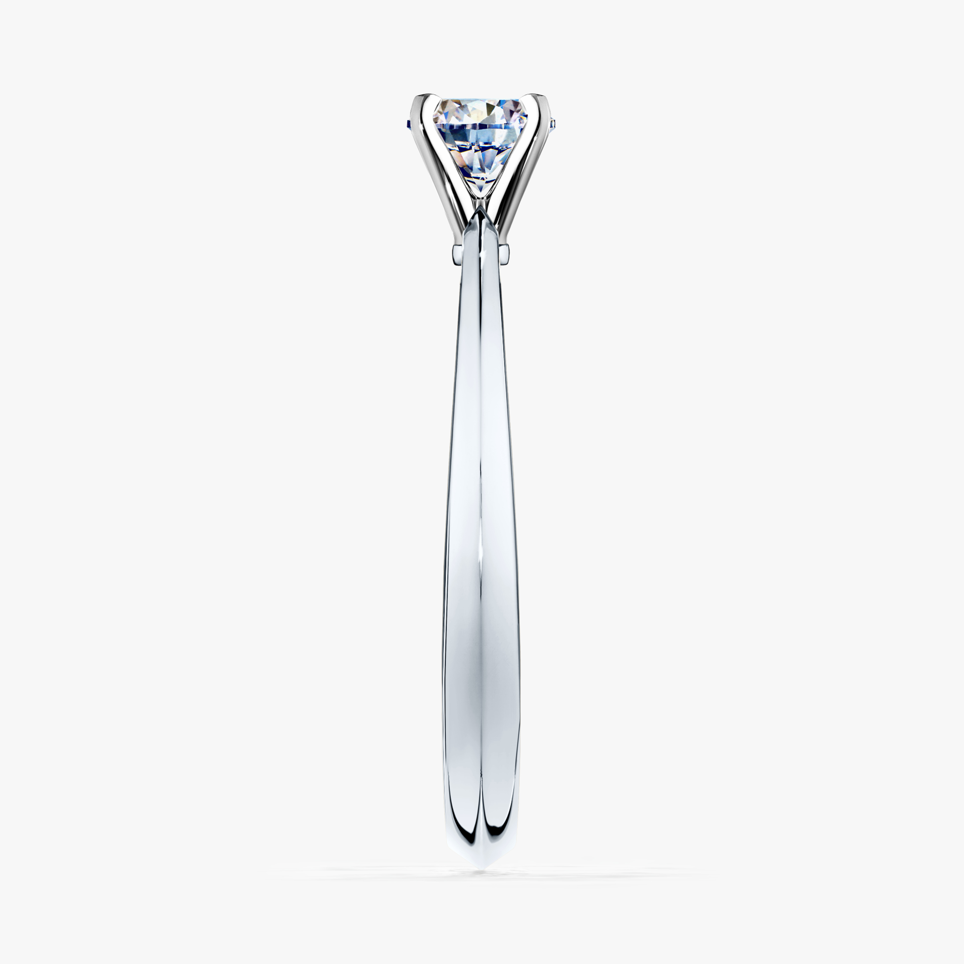 Pierścionek zaręczynowy My Angel z białego złota z diamentem naturalnym 0,17ct