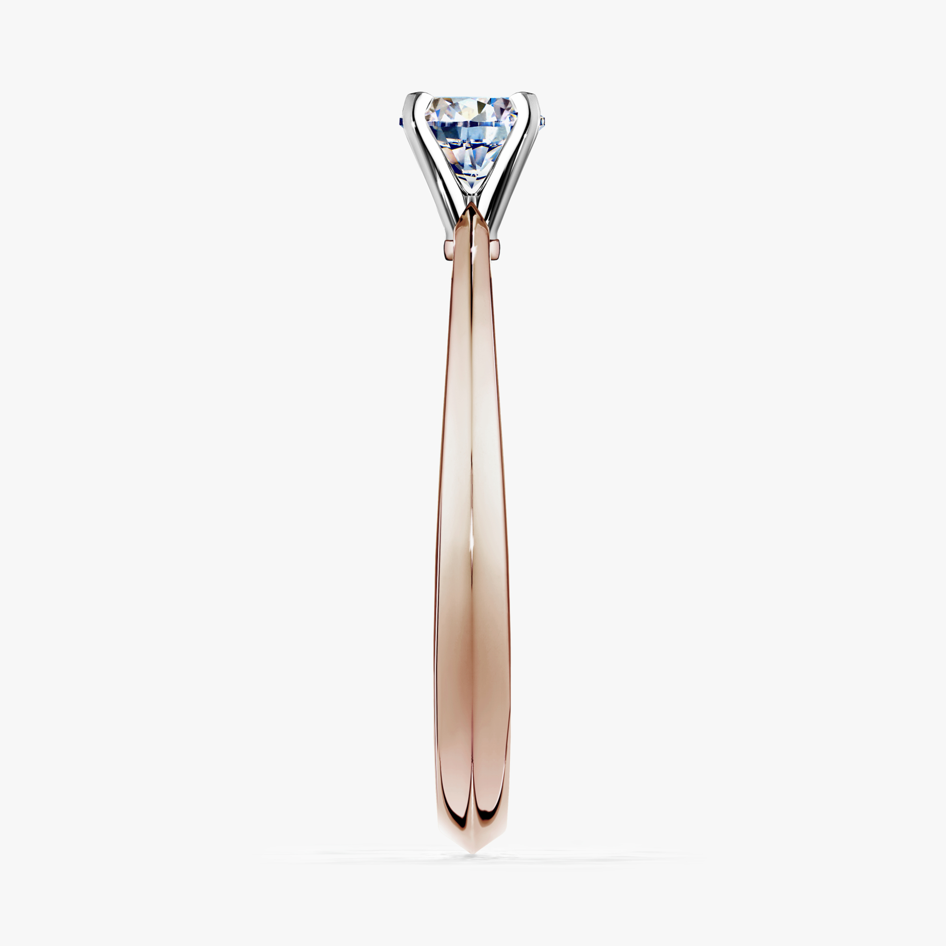 Pierścionek zaręczynowy My Angel z różowego złota z diamentem laboratoryjnym 0,17ct