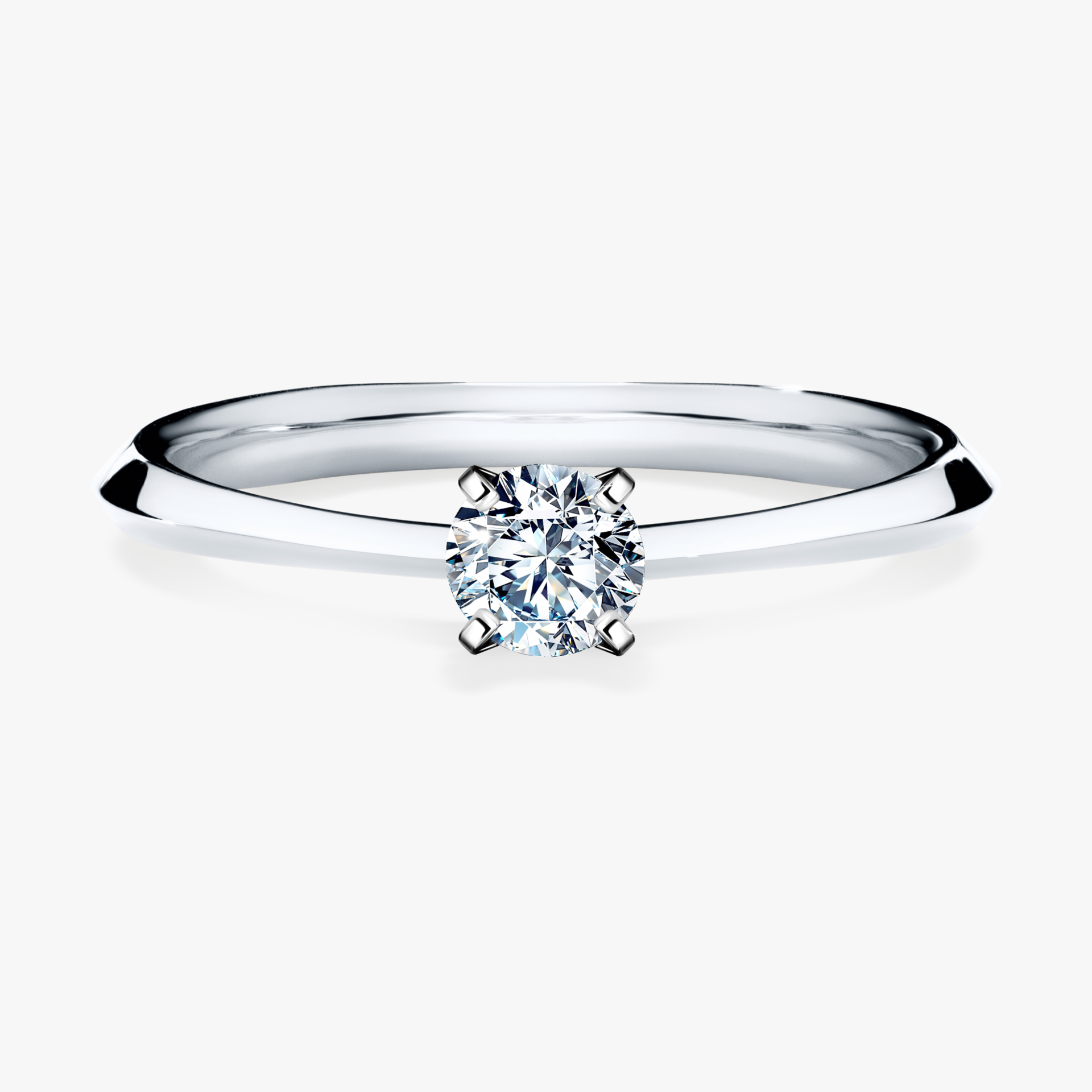 Pierścionek zaręczynowy My Angel z białego złota z diamentem naturalnym 0,25ct