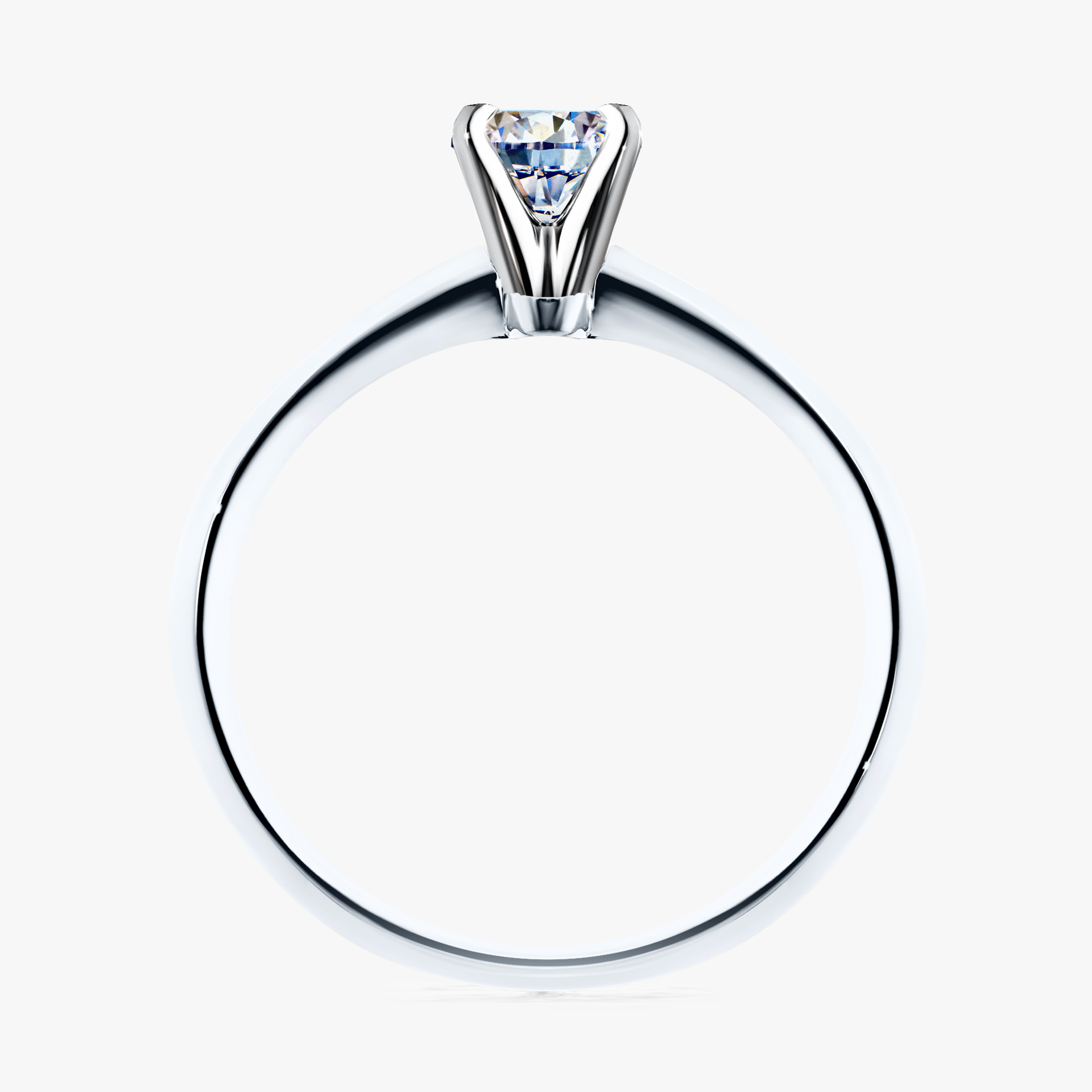 Pierścionek zaręczynowy My Angel z białego złota z diamentem naturalnym 0,25ct
