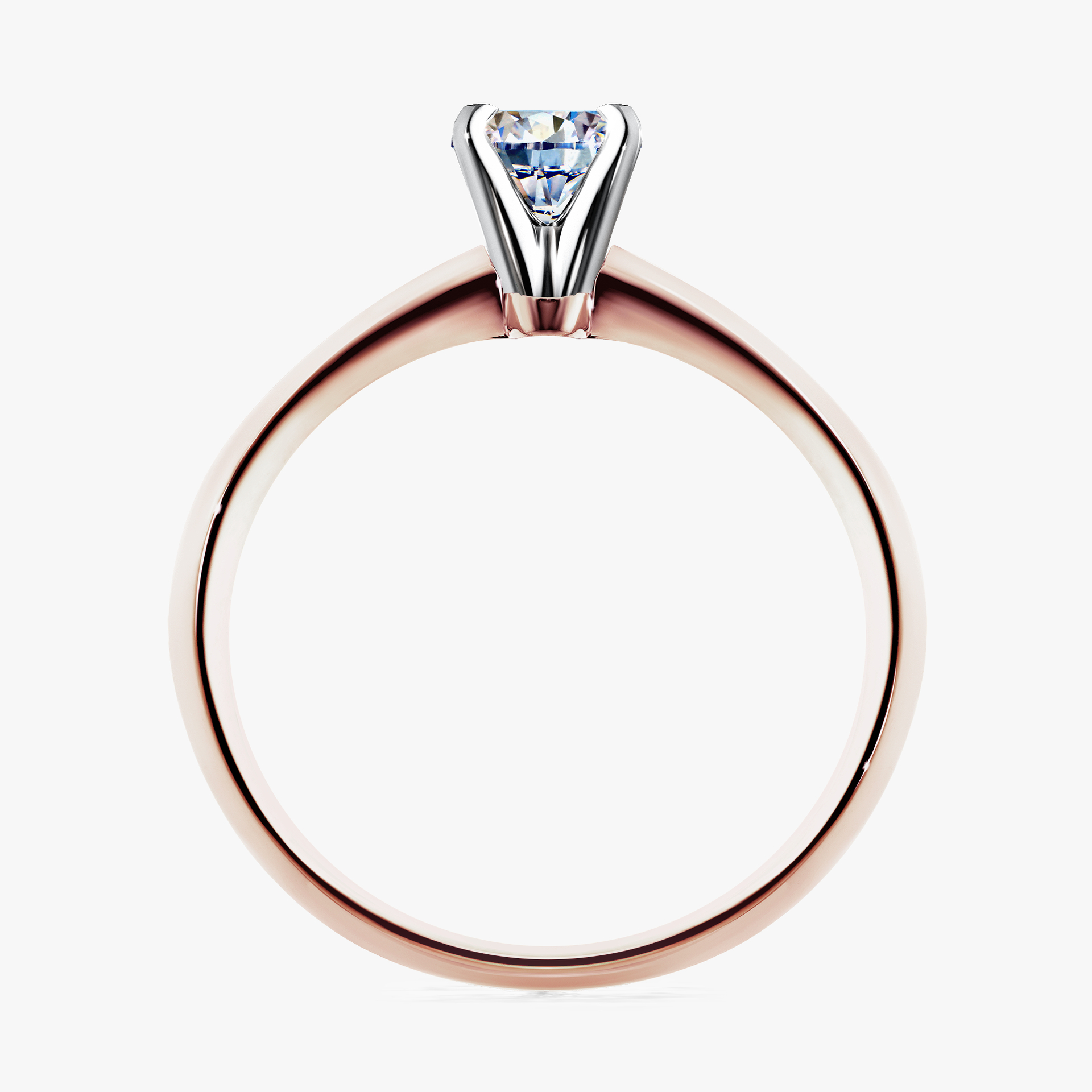Pierścionek zaręczynowy My Angel z różowego złota z diamentem laboratoryjnym 0,25ct