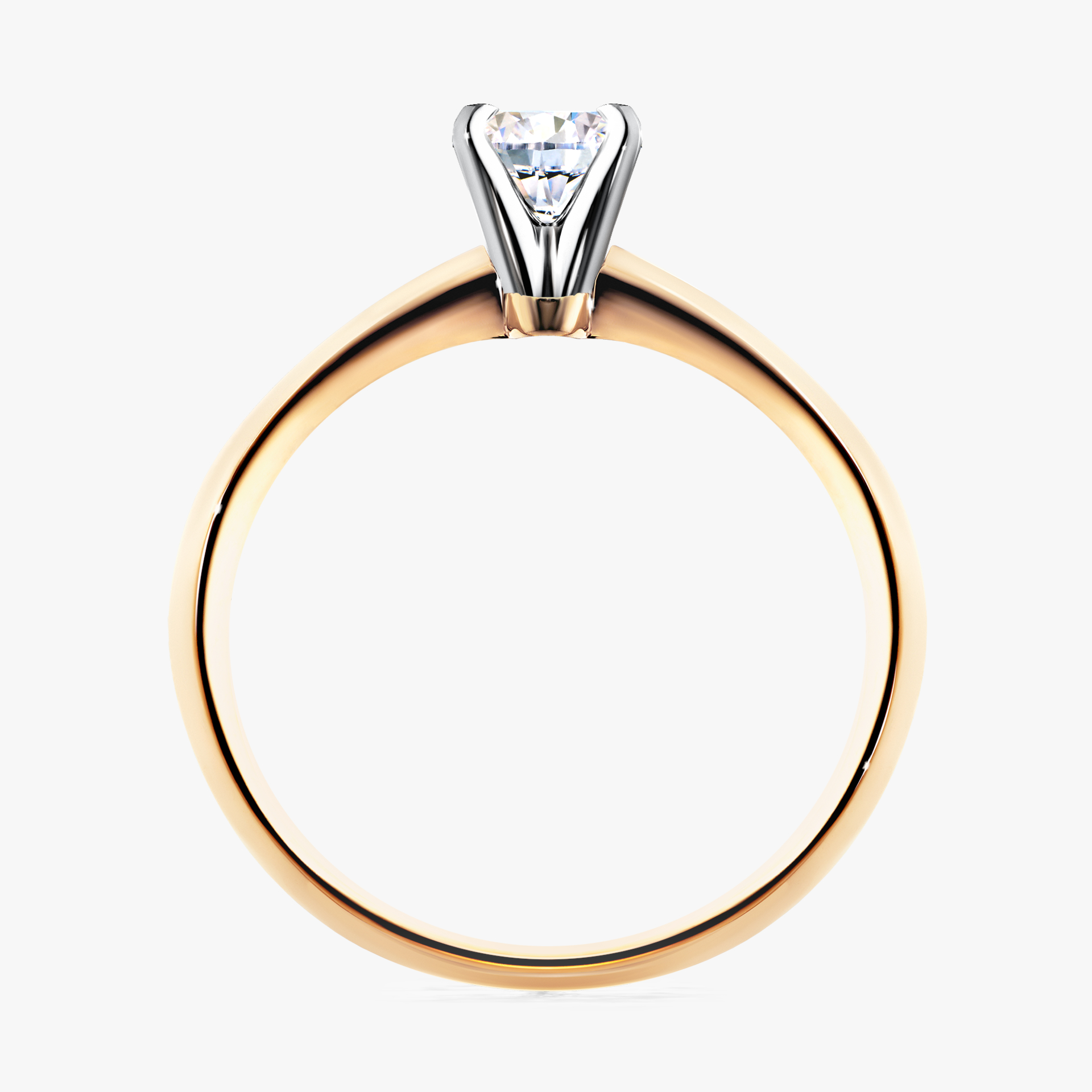 Pierścionek zaręczynowy My Angel z żółtego złota z diamentem naturalnym 0,25ct