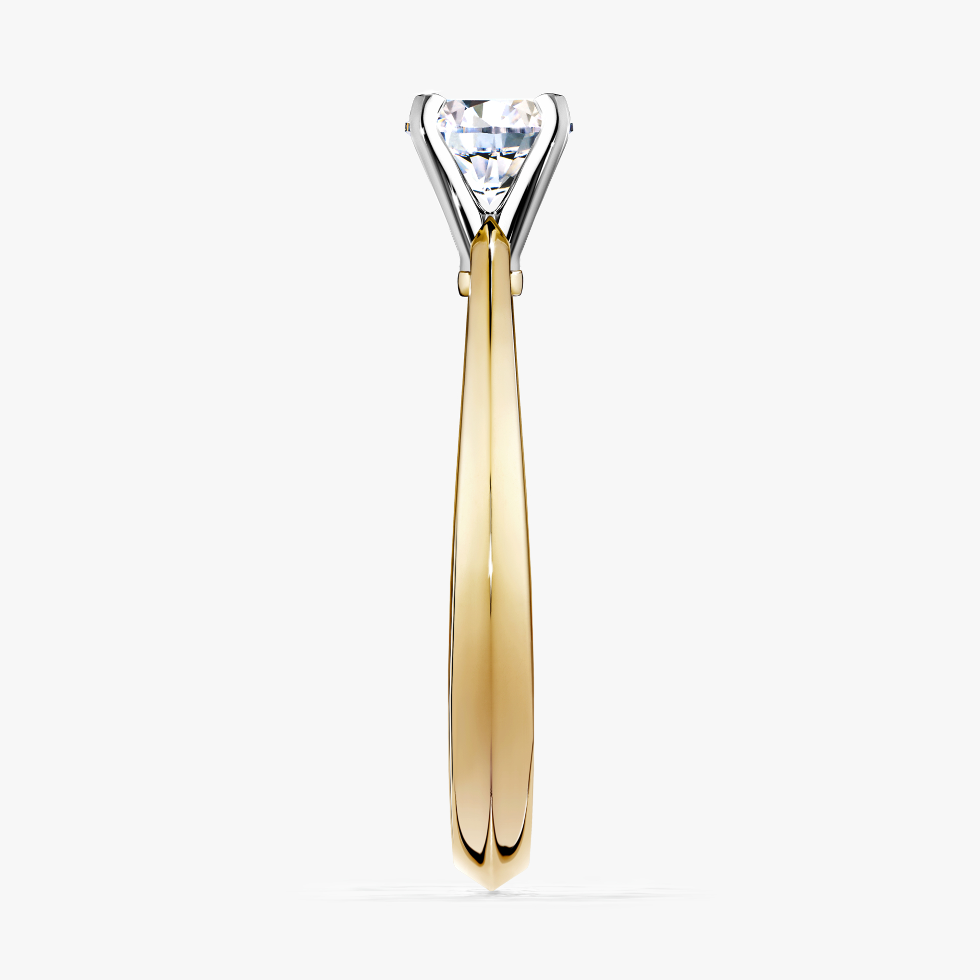 Pierścionek zaręczynowy My Angel z żółtego złota z diamentem naturalnym 0,25ct