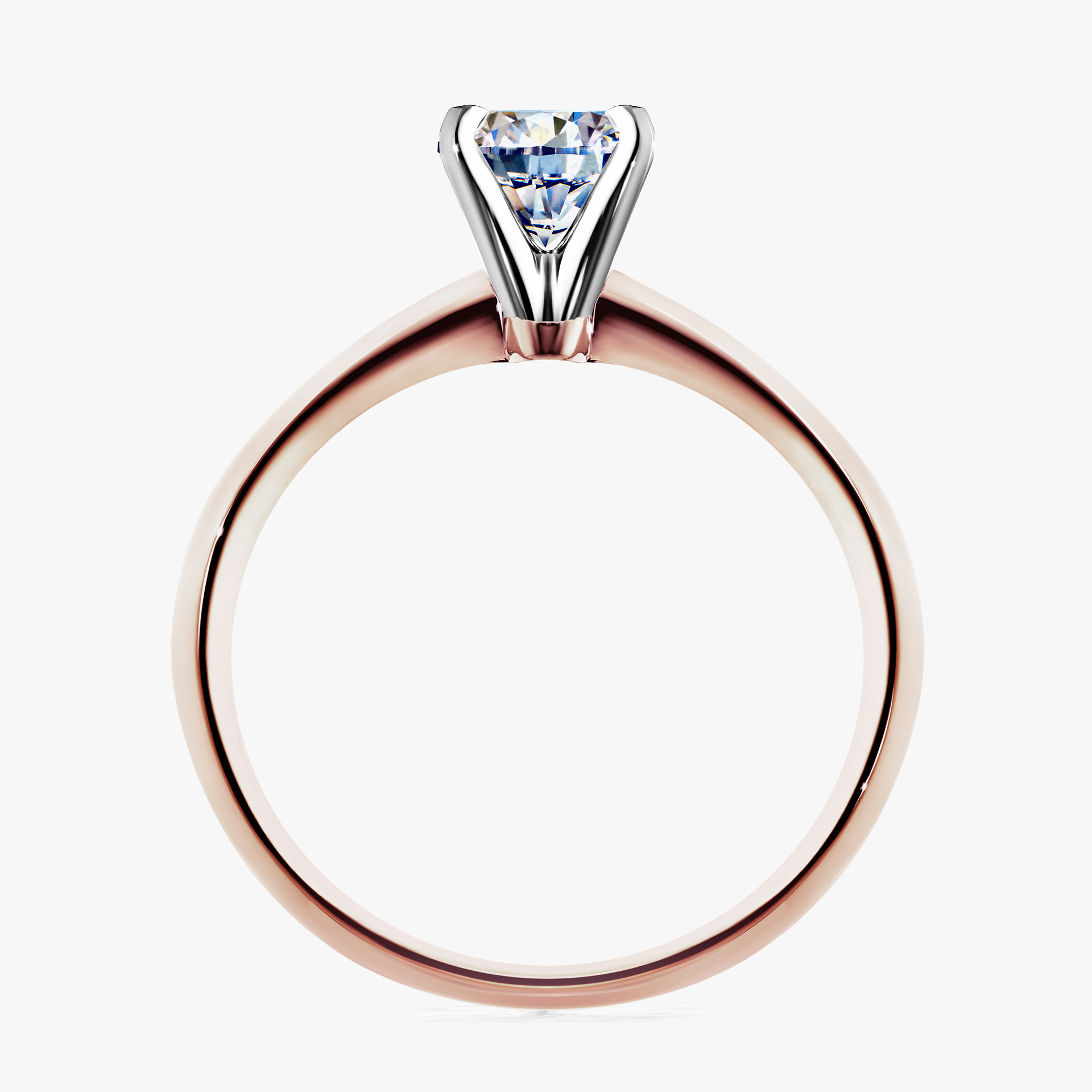 Pierścionek zaręczynowy My Angel z różowego złota z diamentem naturalnym 0,30ct