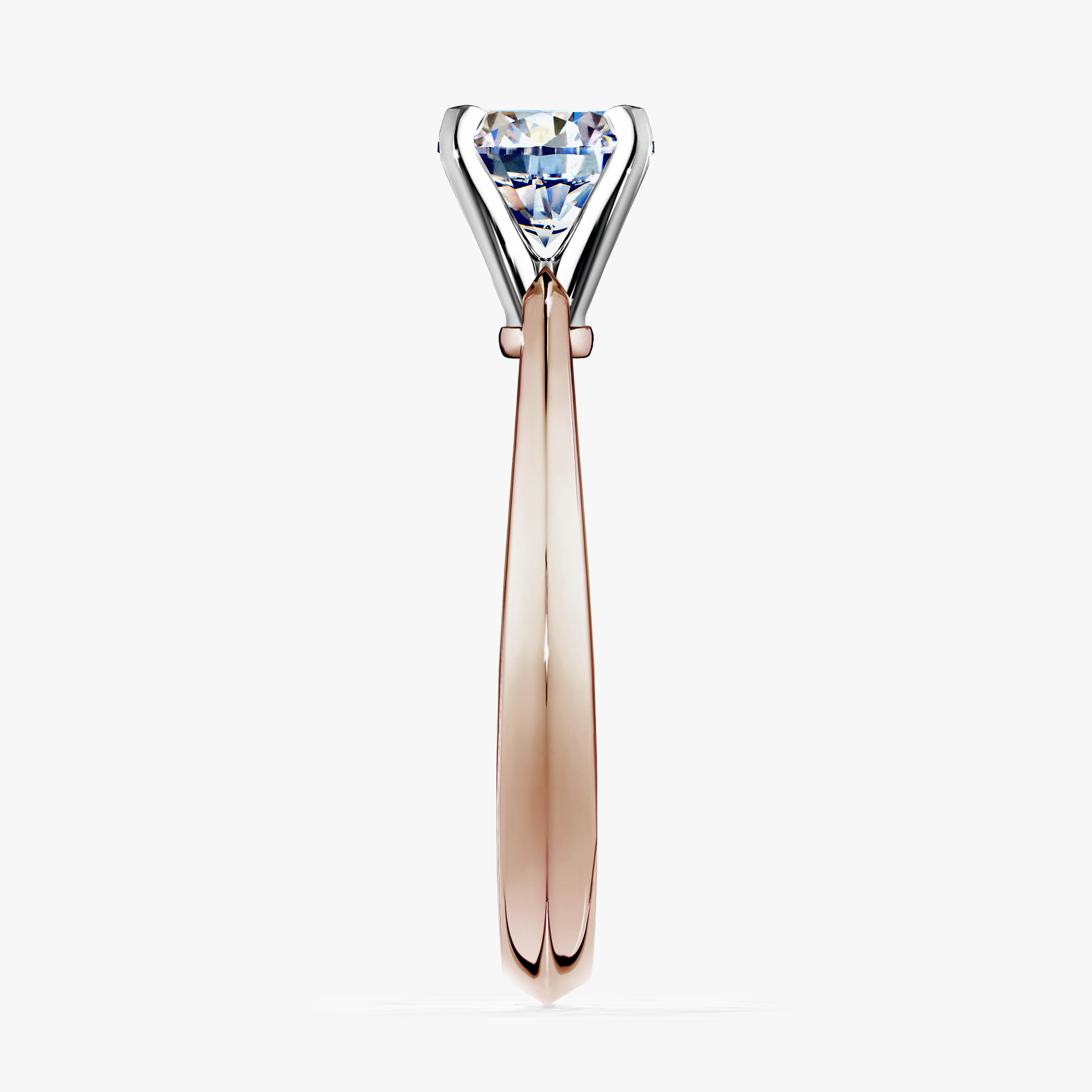 Pierścionek zaręczynowy My Angel z różowego złota z diamentem naturalnym 0,30ct