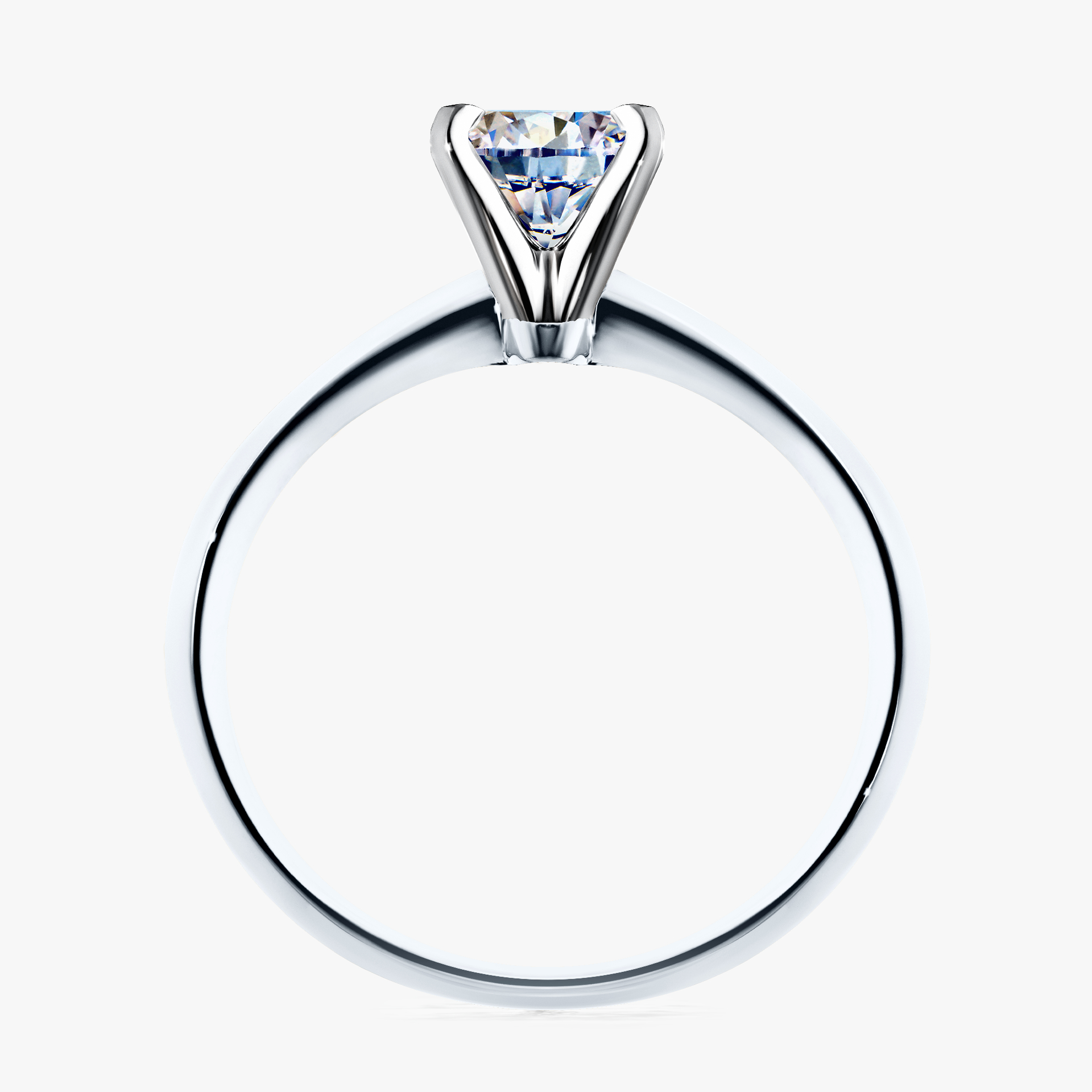 Pierścionek zaręczynowy My Angel z białego złota z diamentem naturalnym 0,50ct