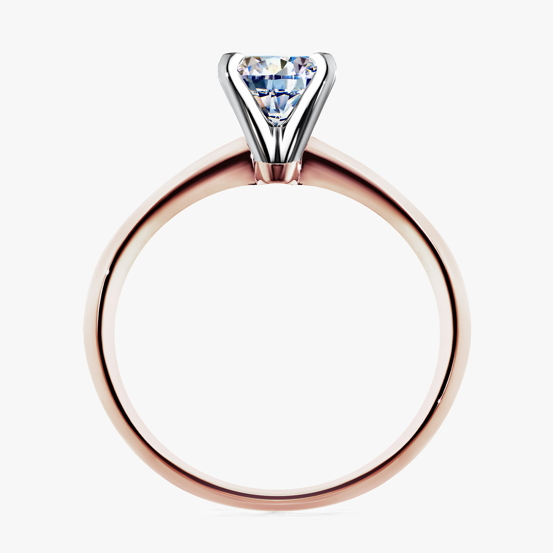 Pierścionek zaręczynowy My Angel z różowego złota z diamentem naturalnym 0,50ct