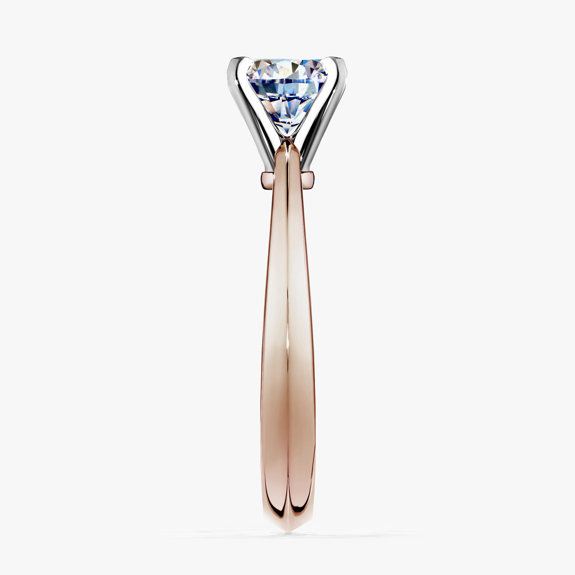 Pierścionek zaręczynowy My Angel z różowego złota z diamentem naturalnym 0,50ct