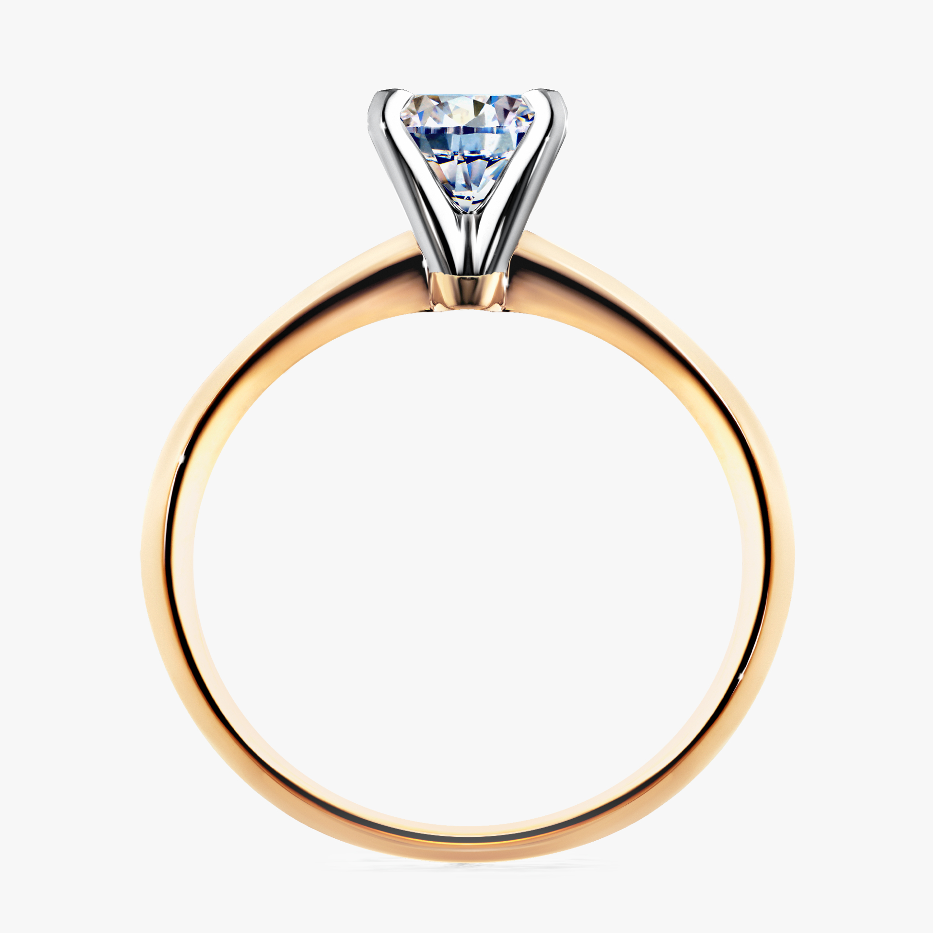 Pierścionek zaręczynowy My Angel z żółtego złota z diamentem naturalnym 0,50ct