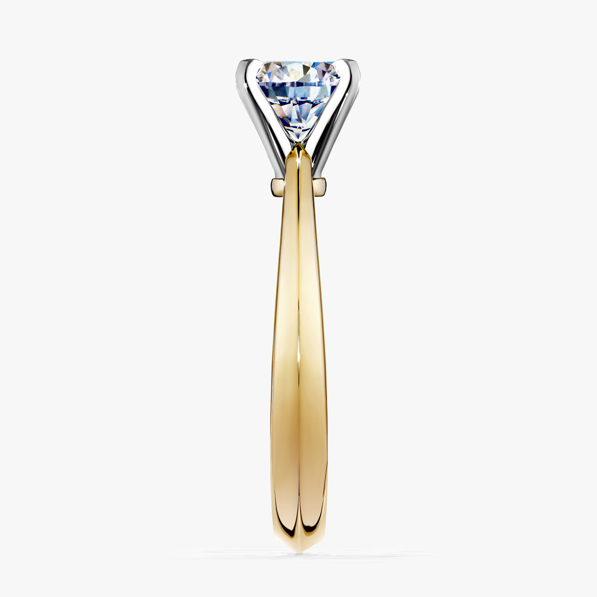 Pierścionek zaręczynowy My Angel z żółtego złota z diamentem naturalnym 0,50ct