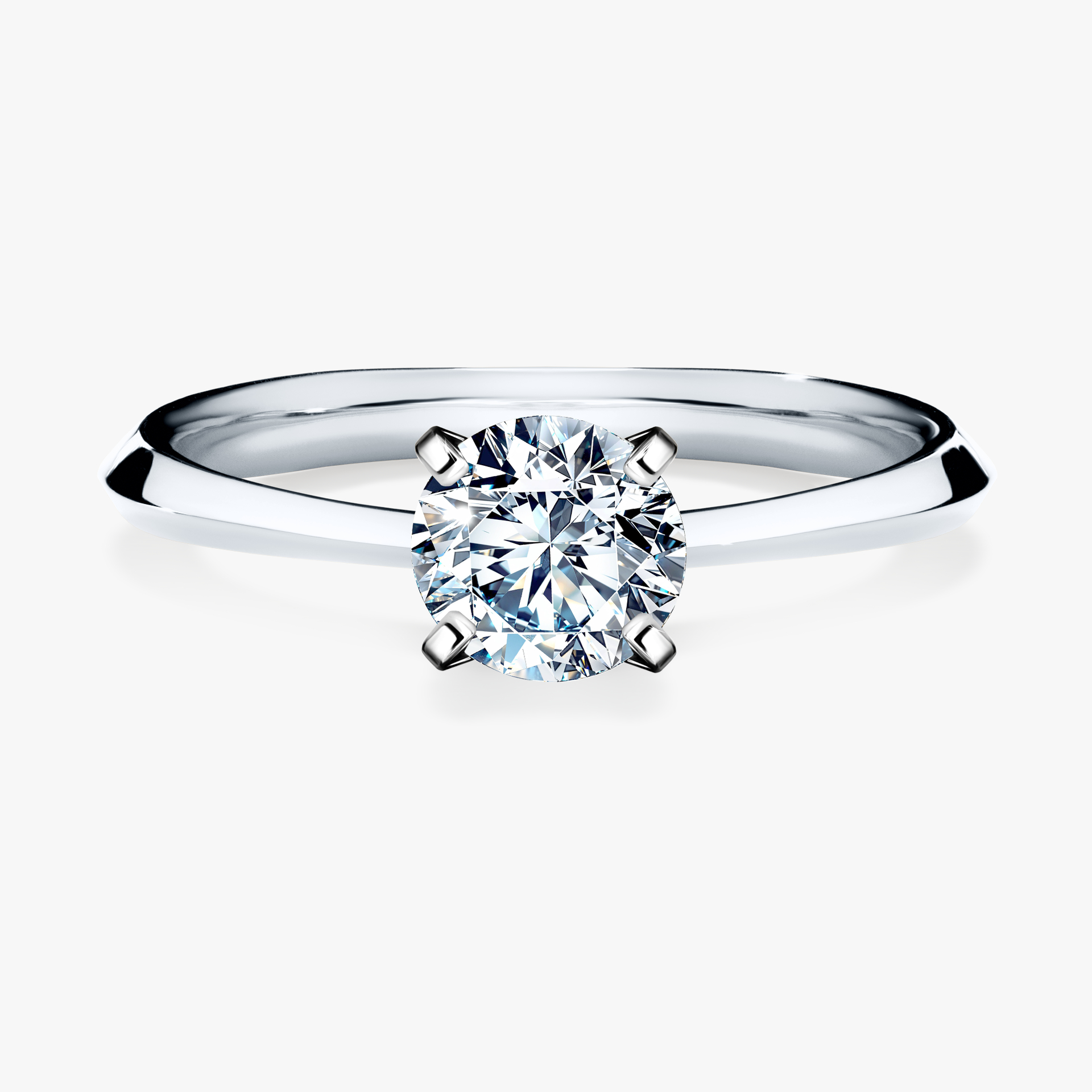 Pierścionek zaręczynowy My Angel z białego złota z diamentem naturalnym 0,80ct