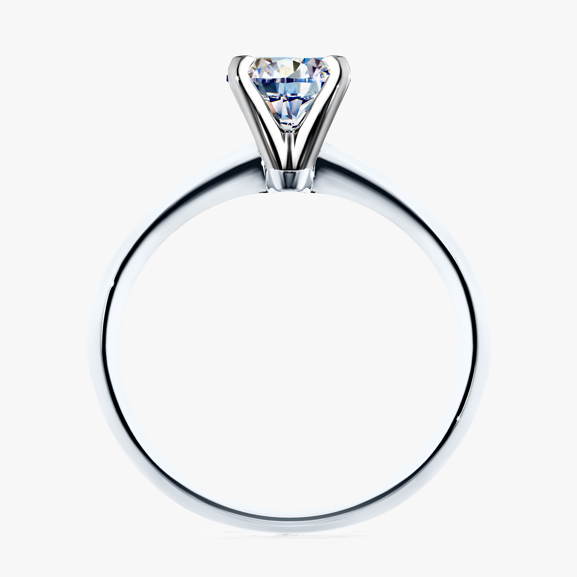 Pierścionek zaręczynowy My Angel z białego złota z diamentem naturalnym 0,80ct