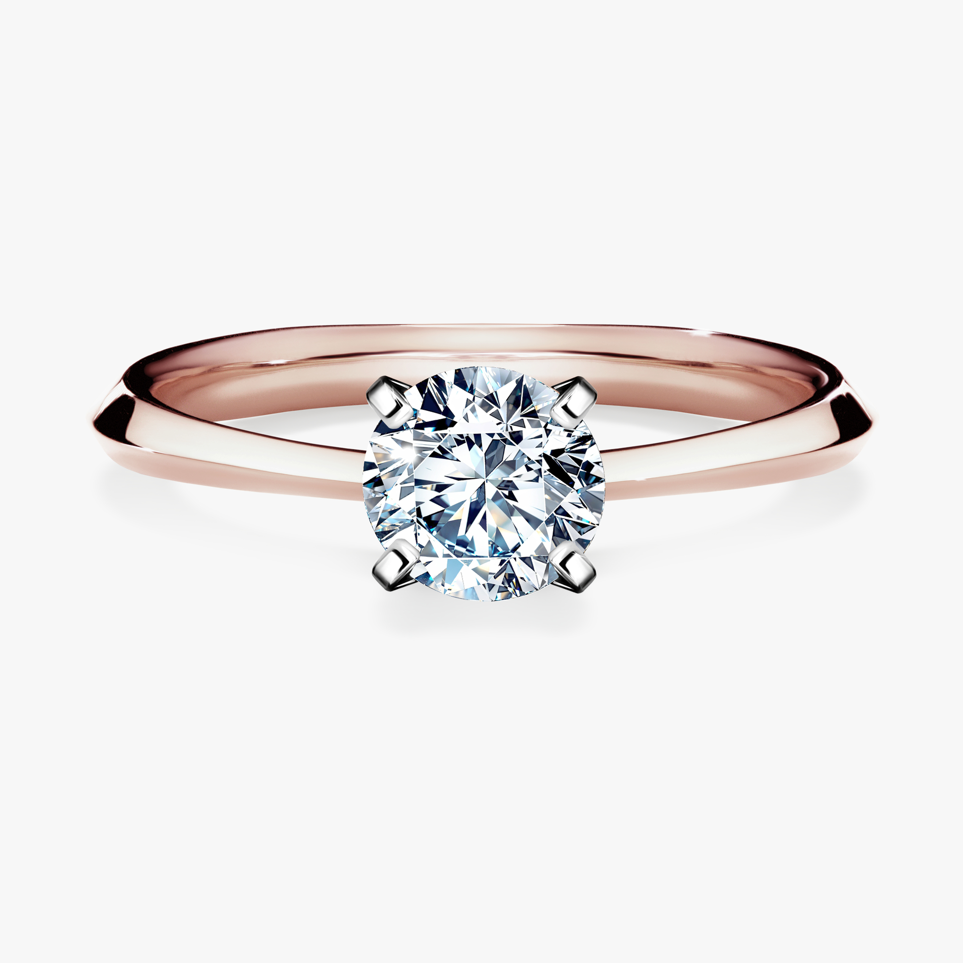 Pierścionek zaręczynowy My Angel z różowego złota z diamentem naturalnym 0,80ct