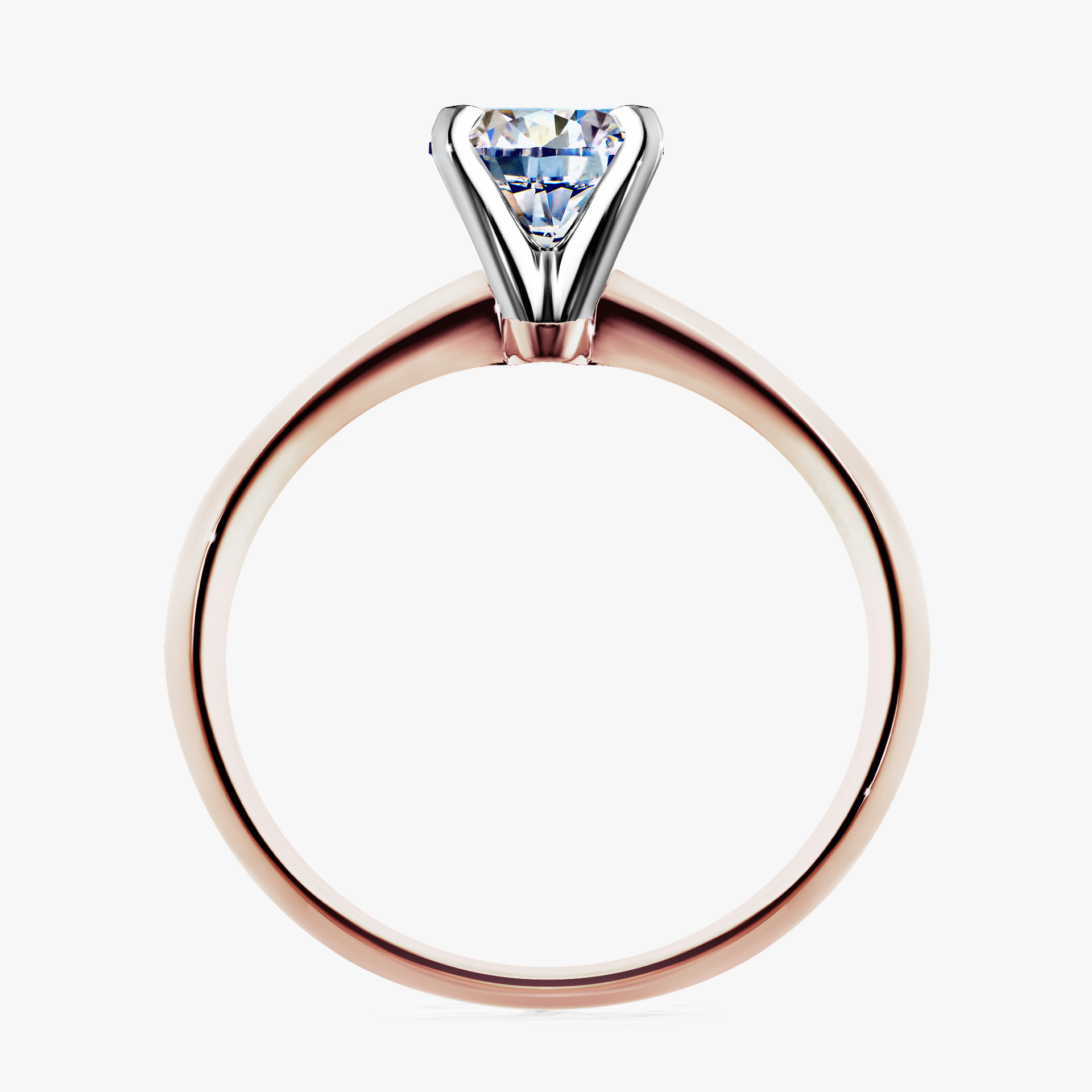 Pierścionek zaręczynowy My Angel z różowego złota z diamentem naturalnym 0,80ct