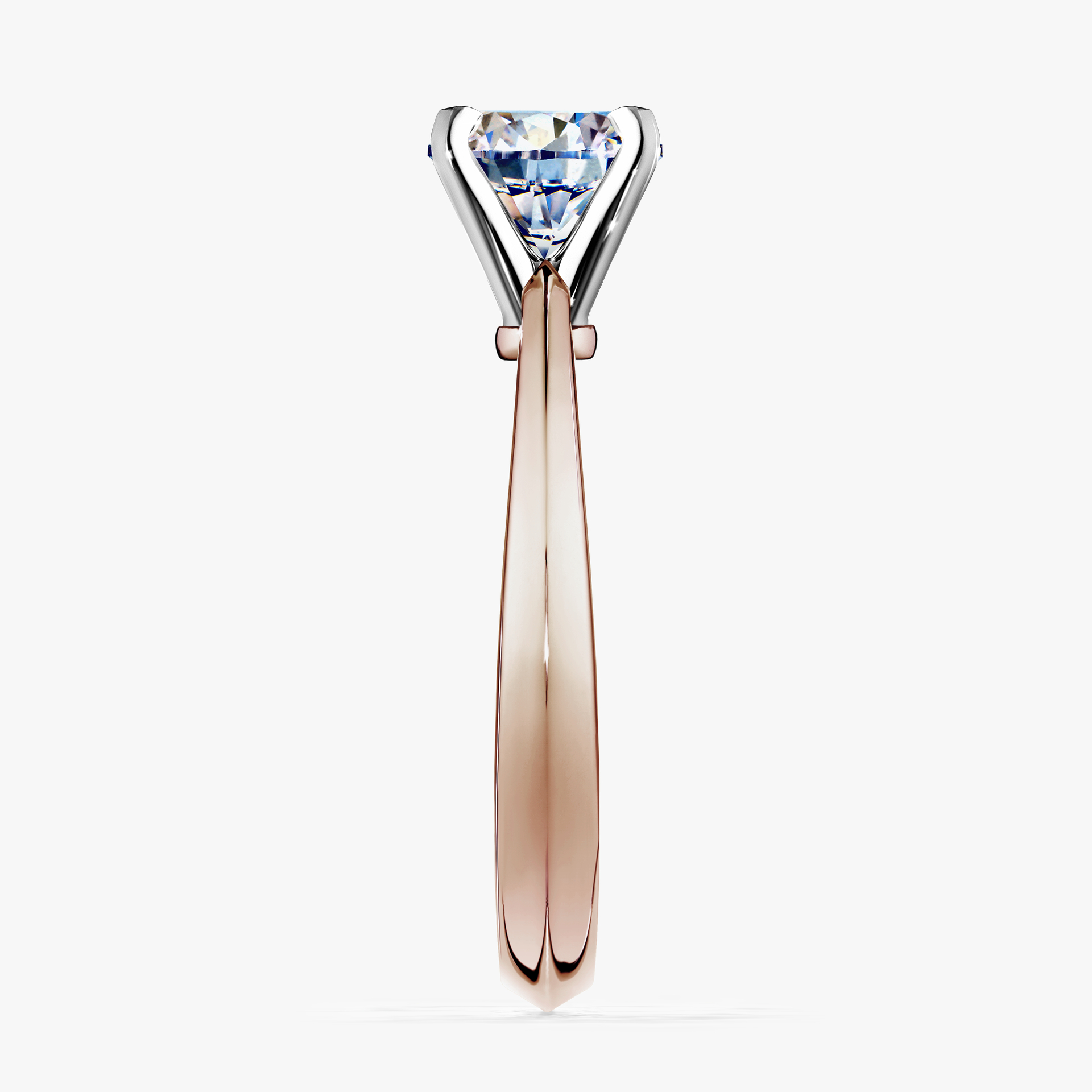 Pierścionek zaręczynowy My Angel z różowego złota z diamentem naturalnym 0,80ct