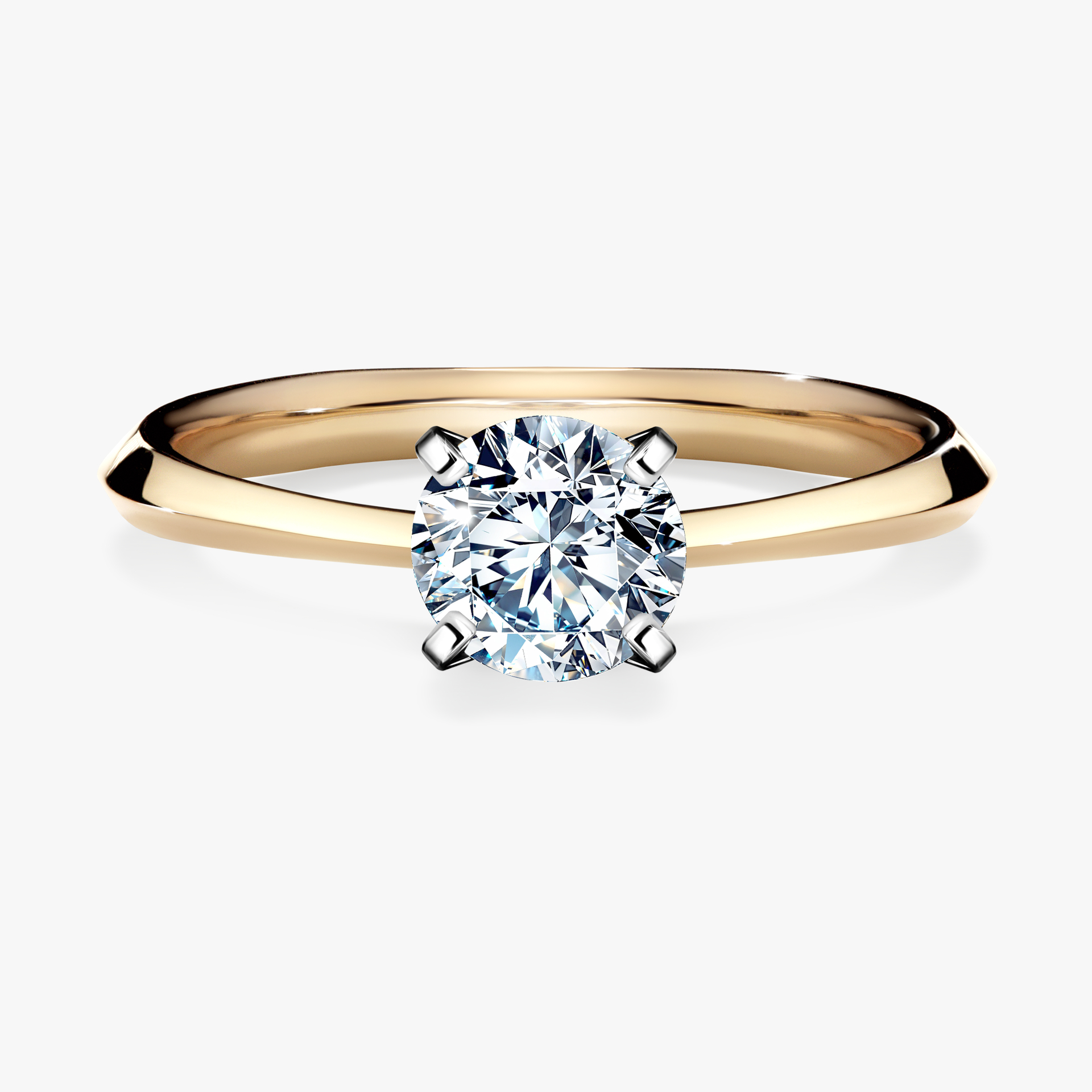 Pierścionek zaręczynowy My Angel z żółtego złota z diamentem naturalnym 0,80ct