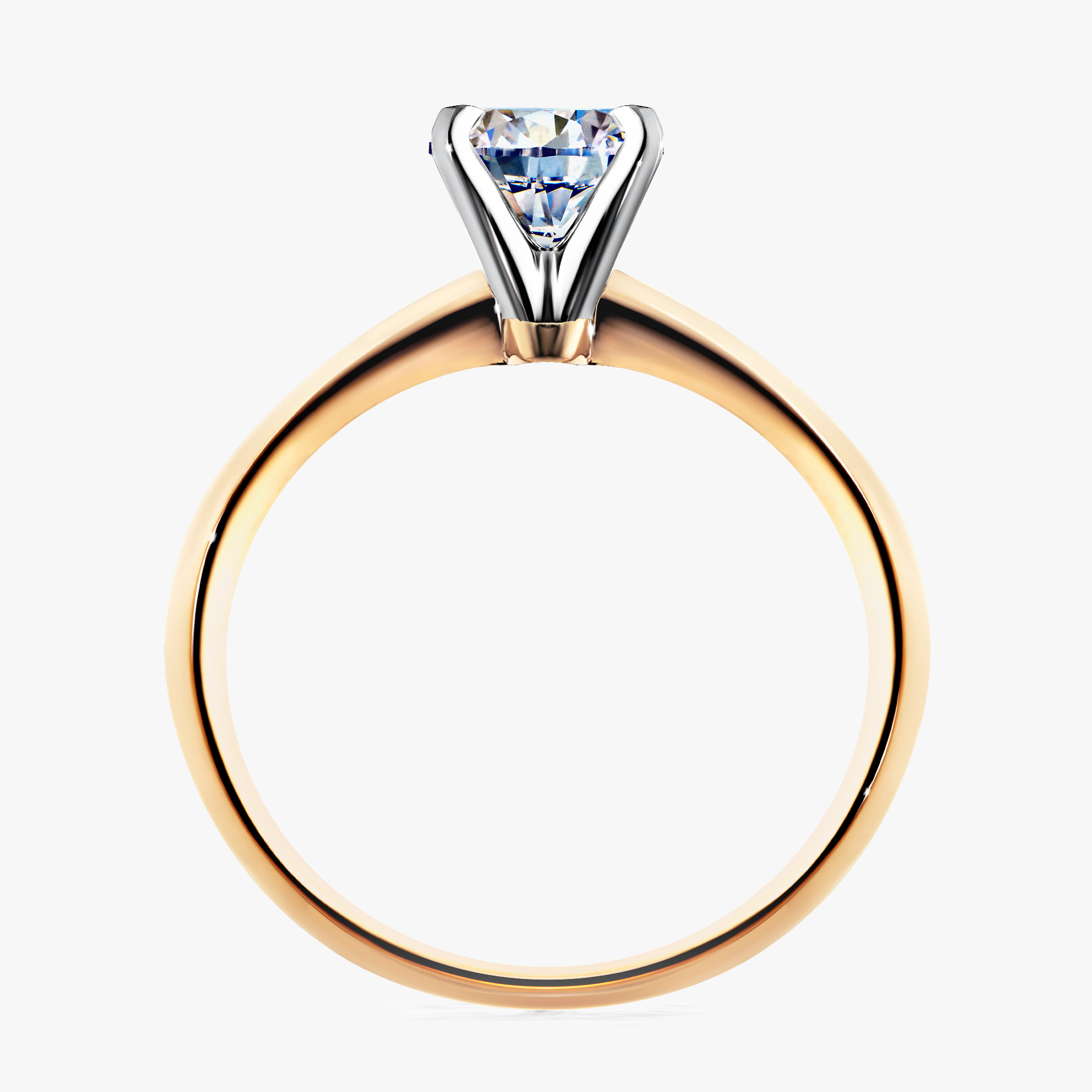 Pierścionek zaręczynowy My Angel z żółtego złota z diamentem naturalnym 0,80ct