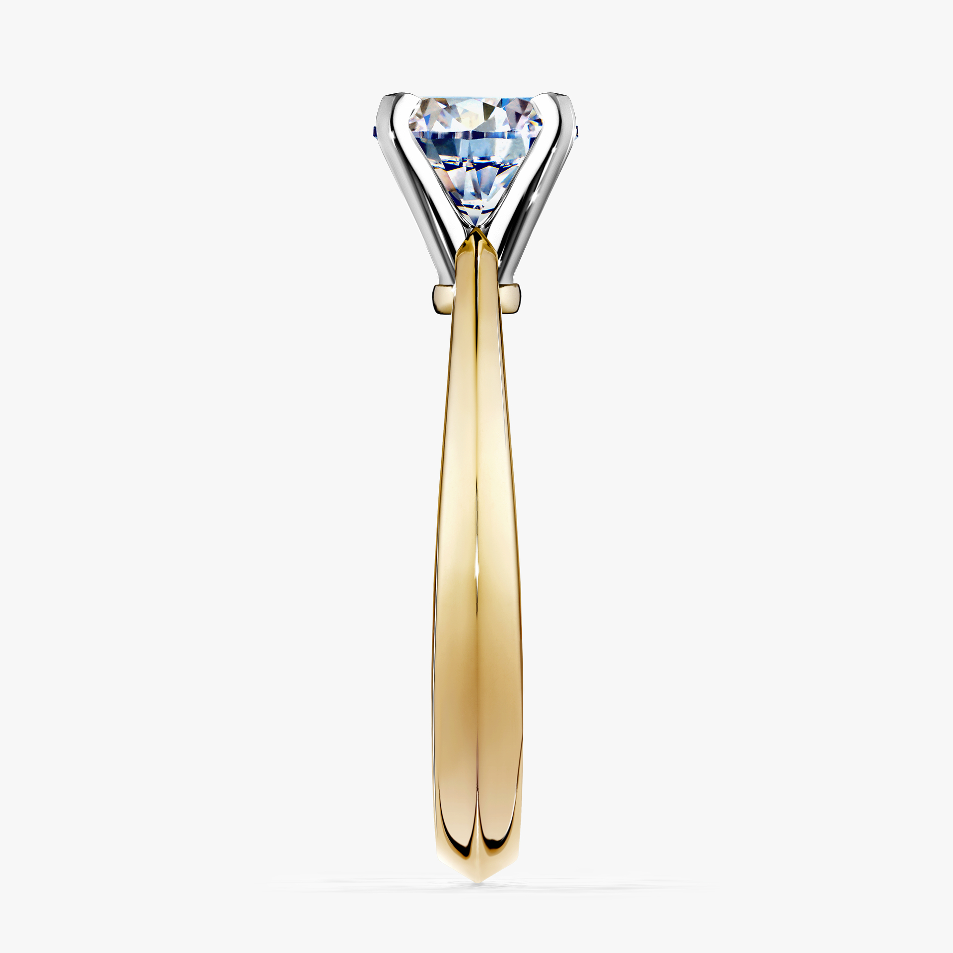 Pierścionek zaręczynowy My Angel z żółtego złota z diamentem naturalnym 0,80ct