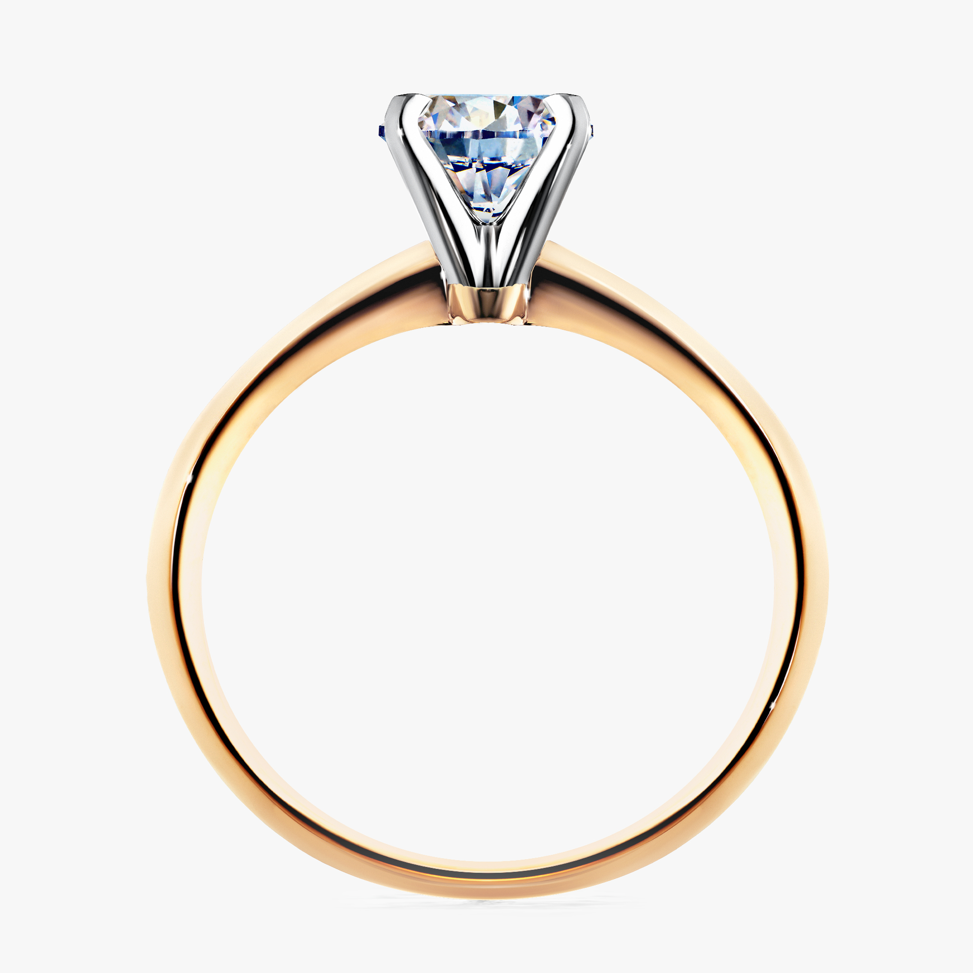 Pierścionek zaręczynowy My Angel z żółtego złota z diamentem naturalnym 1,00ct