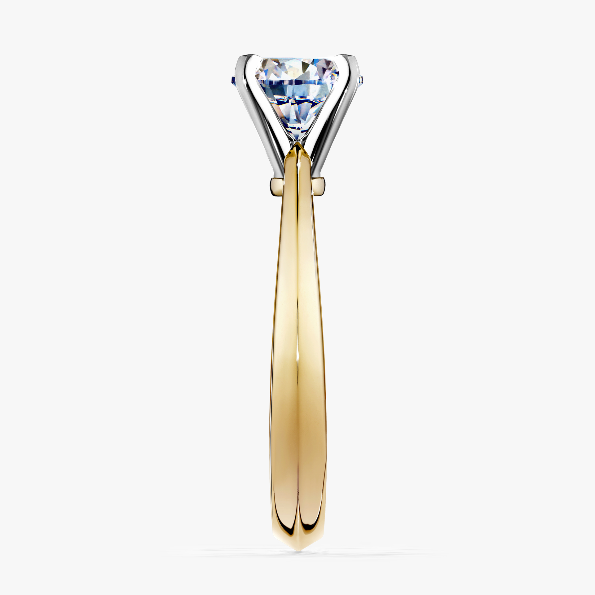 Pierścionek zaręczynowy My Angel z żółtego złota z diamentem naturalnym 1,00ct