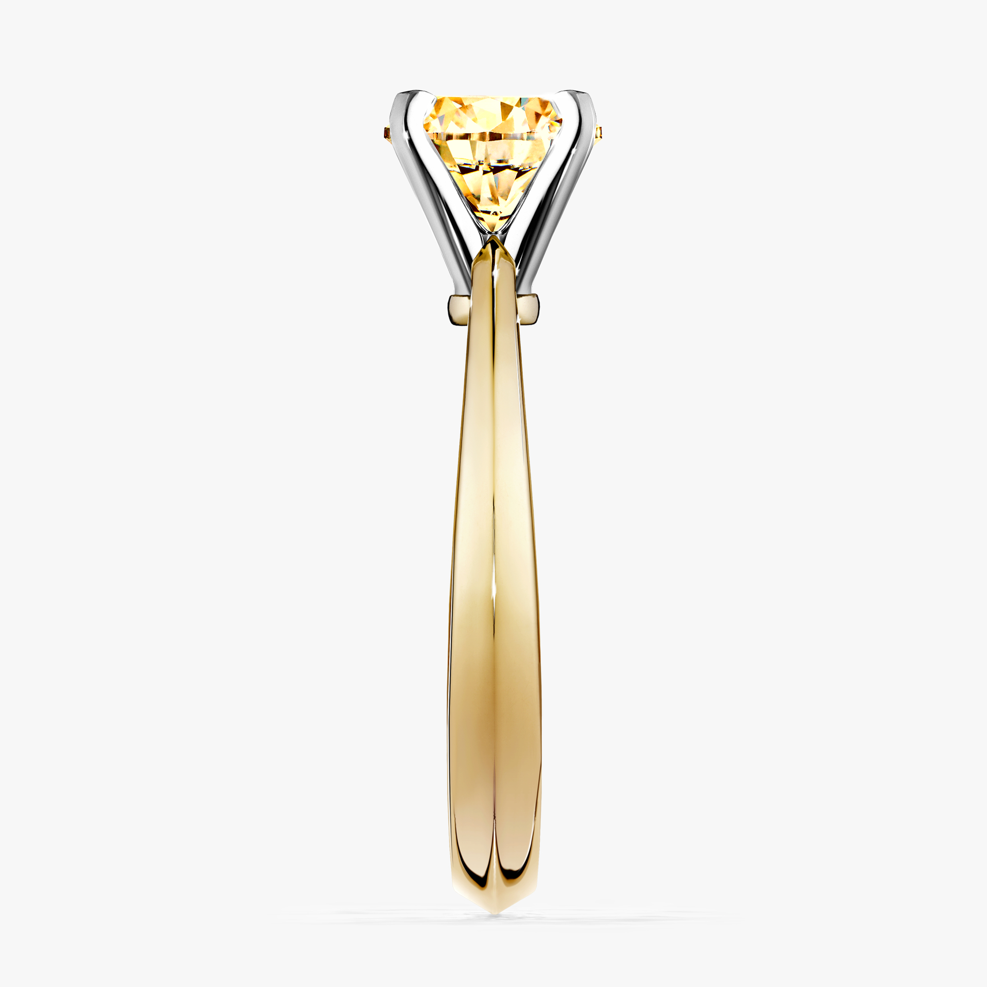 Pierścionek zaręczynowy My Angel z żółtego złota z żółtym diamentem 1,00ct