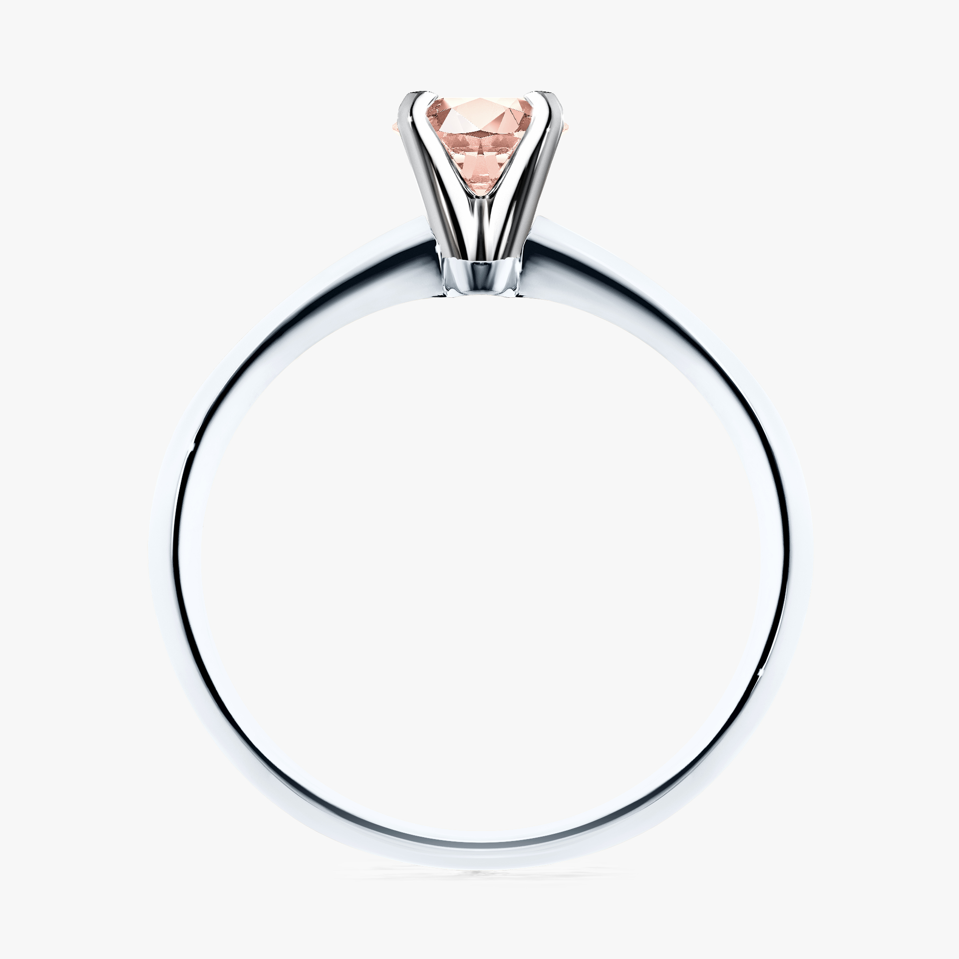 Pierścionek zaręczynowy My Angel z białego złota z morganitem 0,25ct