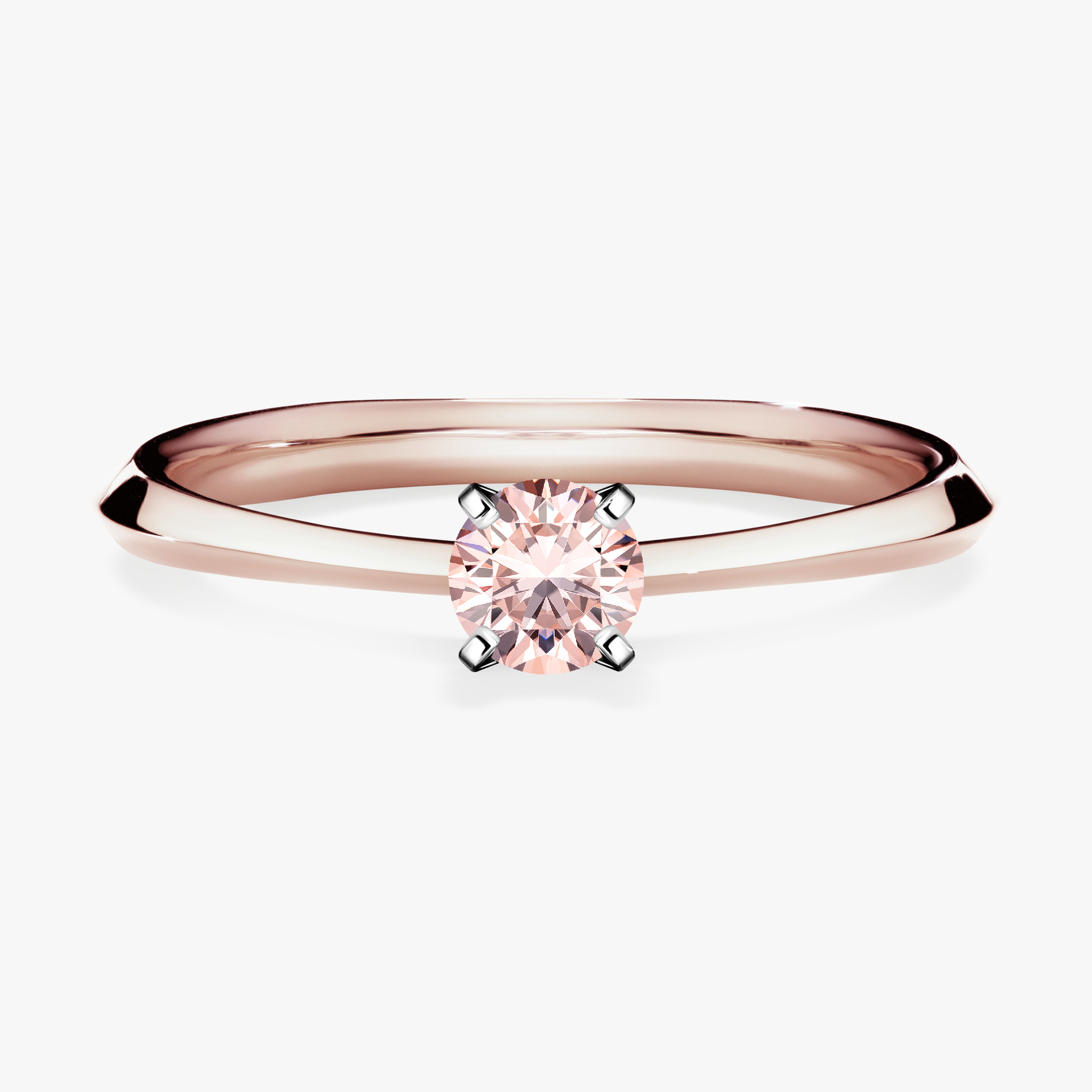 Pierścionek zaręczynowy My Angel z różowego złota z morganitem 0,25ct