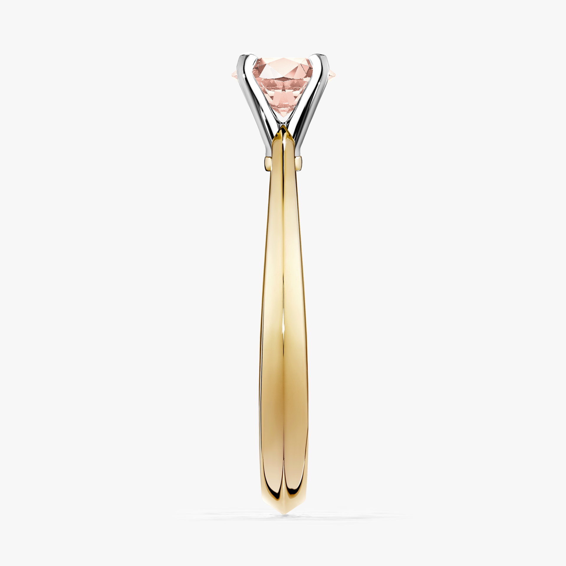 Pierścionek zaręczynowy My Angel z żółtego złota z morganitem 0,25ct