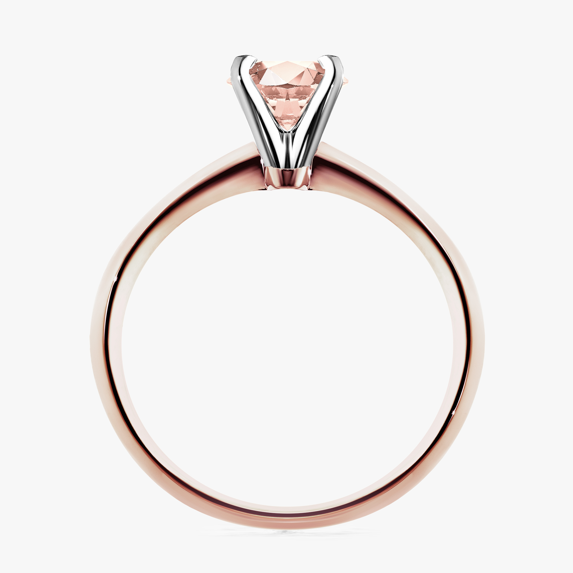 Pierścionek zaręczynowy My Angel z różowego złota z morganitem 0,30ct