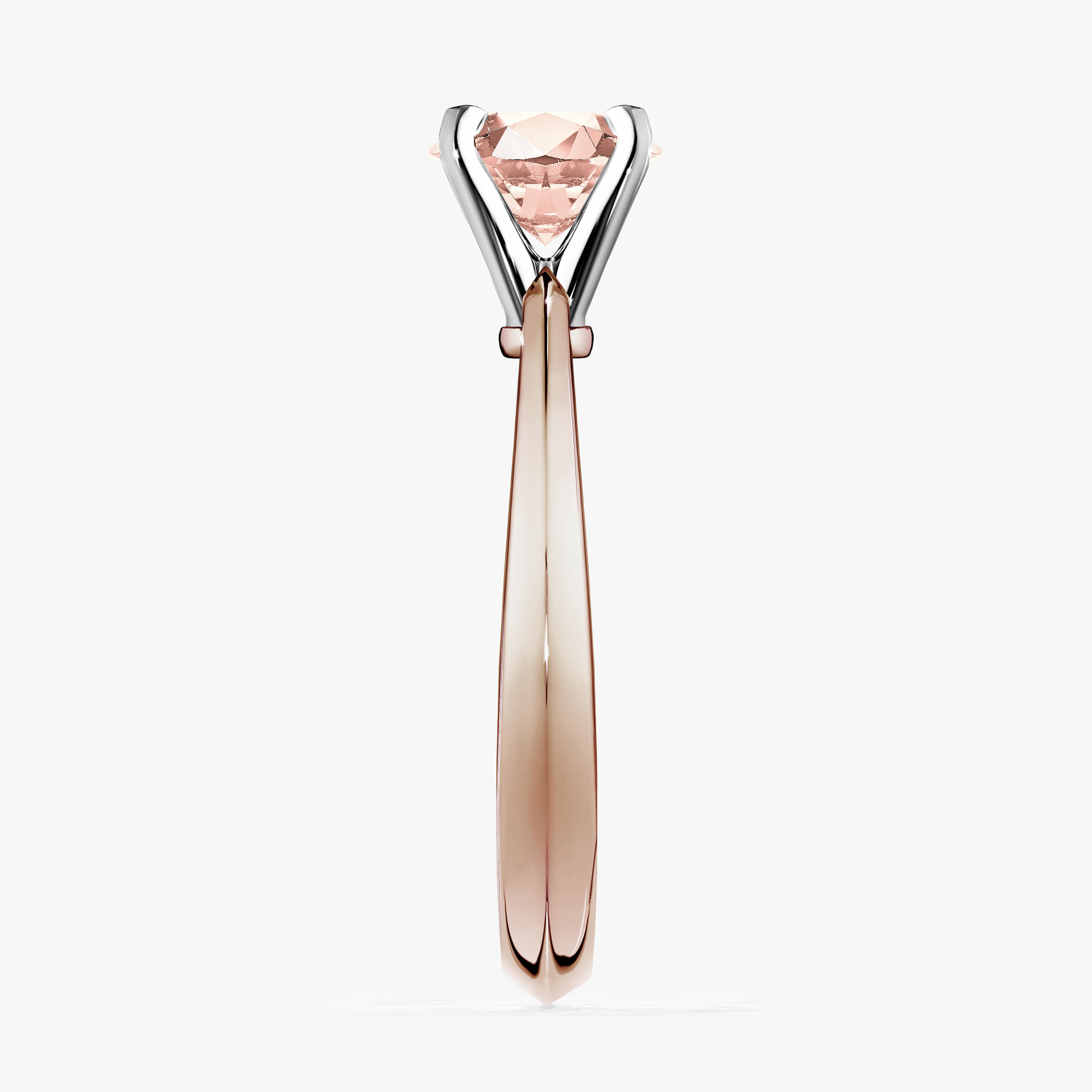 Pierścionek zaręczynowy My Angel z różowego złota z morganitem 0,30ct