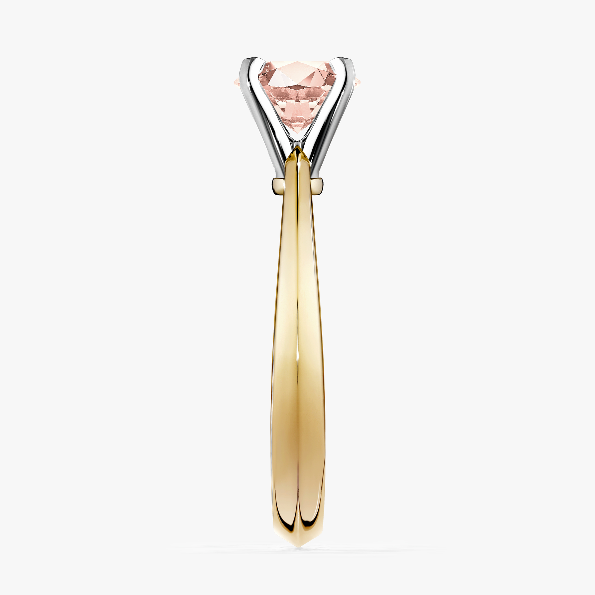 Pierścionek zaręczynowy My Angel z żółtego złota z morganitem 0,30ct