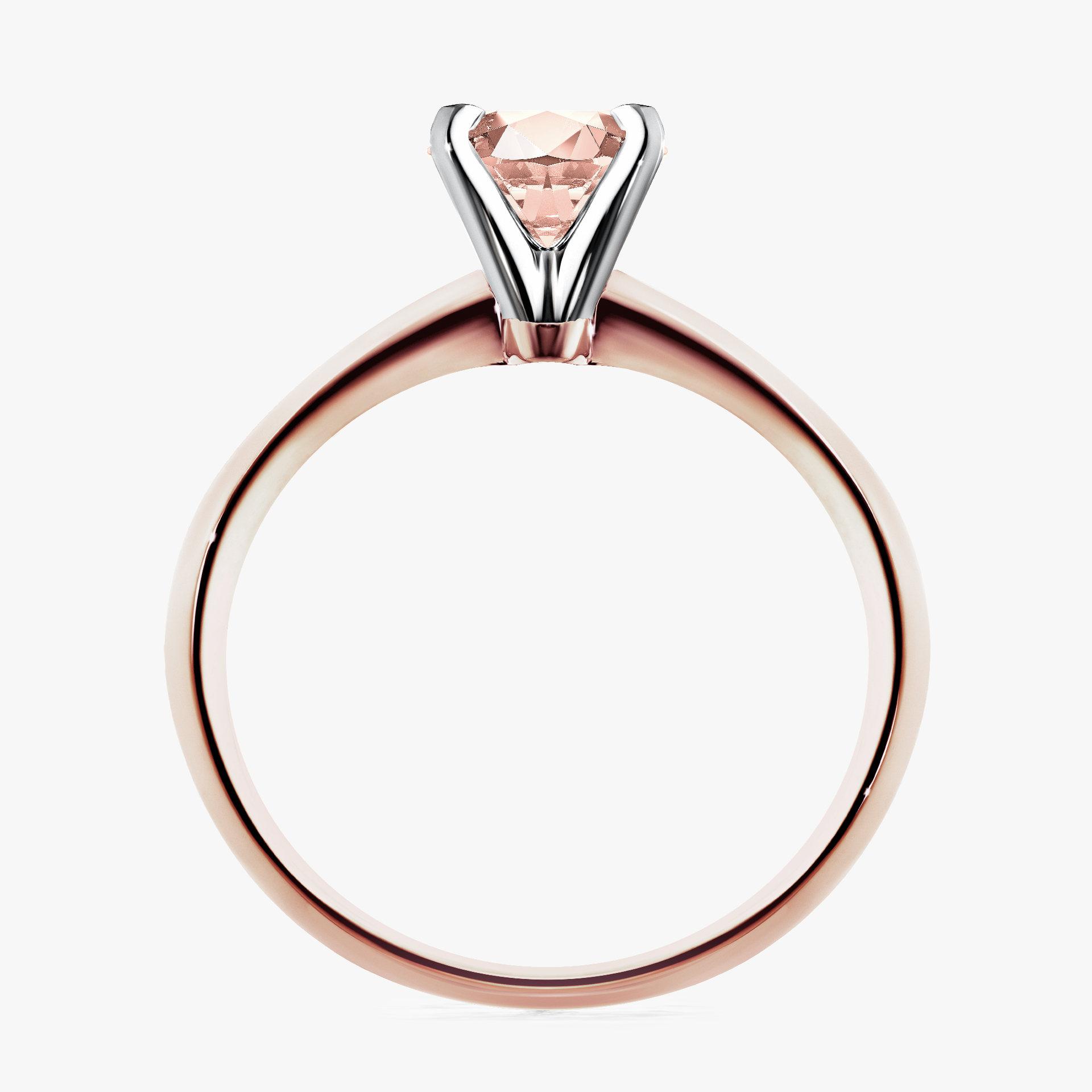 Pierścionek zaręczynowy My Angel z różowego złota z morganitem 0,50ct