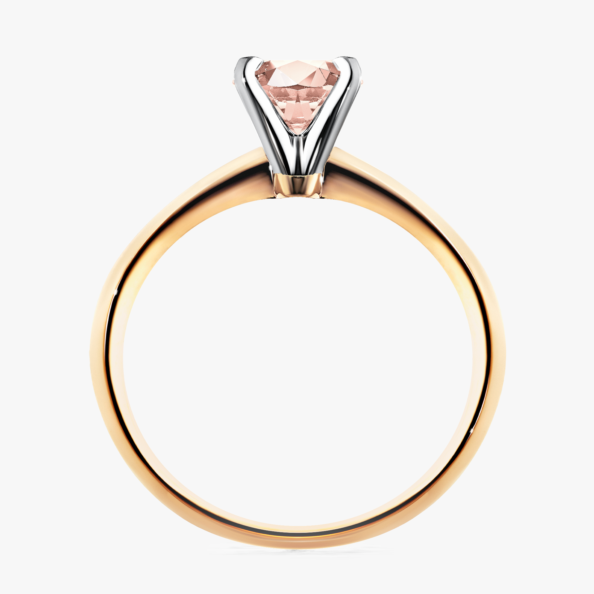 Pierścionek zaręczynowy My Angel z żółtego złota z morganitem 0,50ct