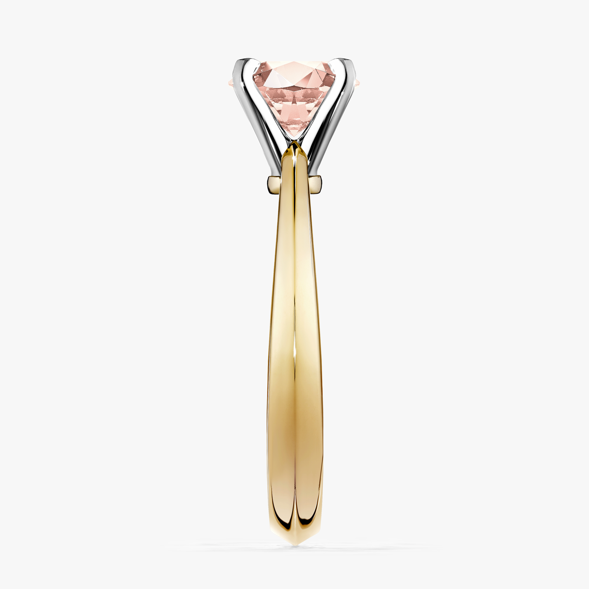 Pierścionek zaręczynowy My Angel z żółtego złota z morganitem 0,50ct
