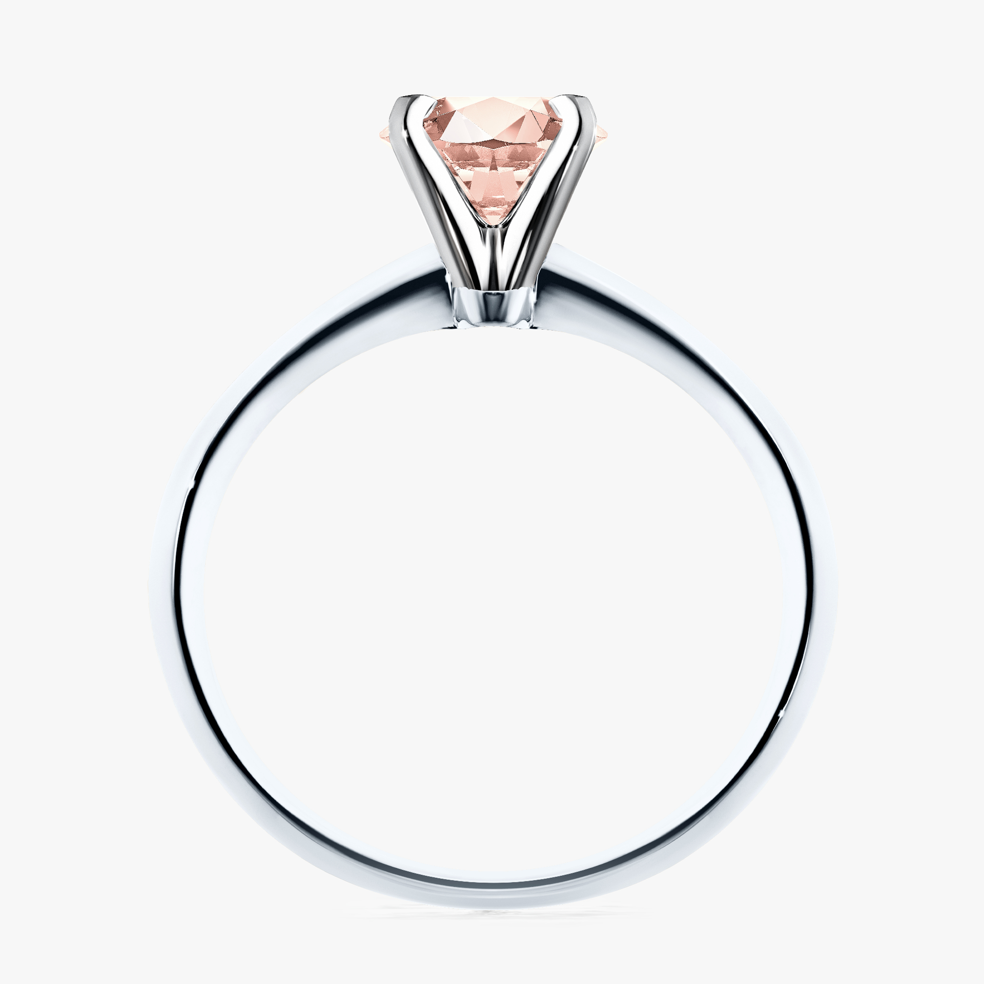 Pierścionek zaręczynowy My Angel z białego złota z morganitem 1,00ct